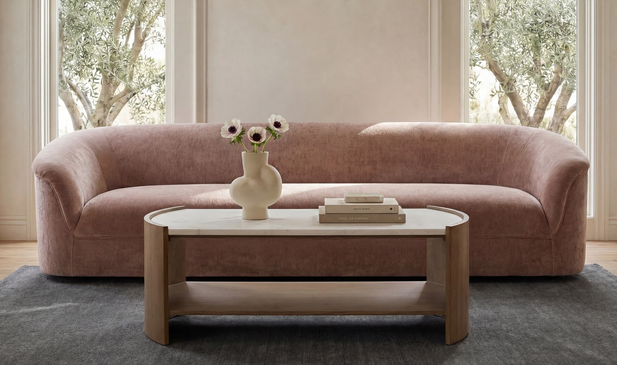 Thora Sofa Blush by Moe's Home Collection - view 4