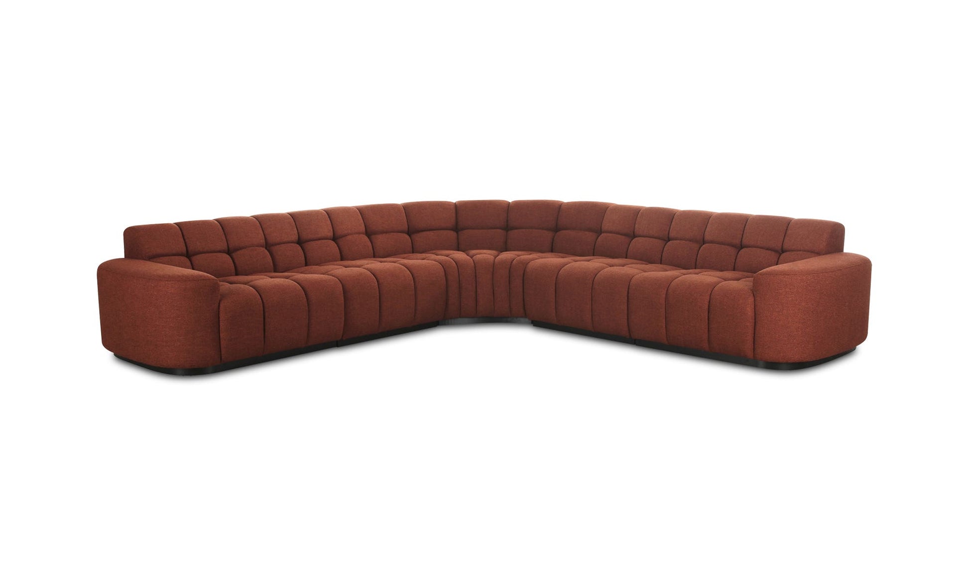Roman L-Shaped Sectional Rust by Moe's Home Collection - view 6