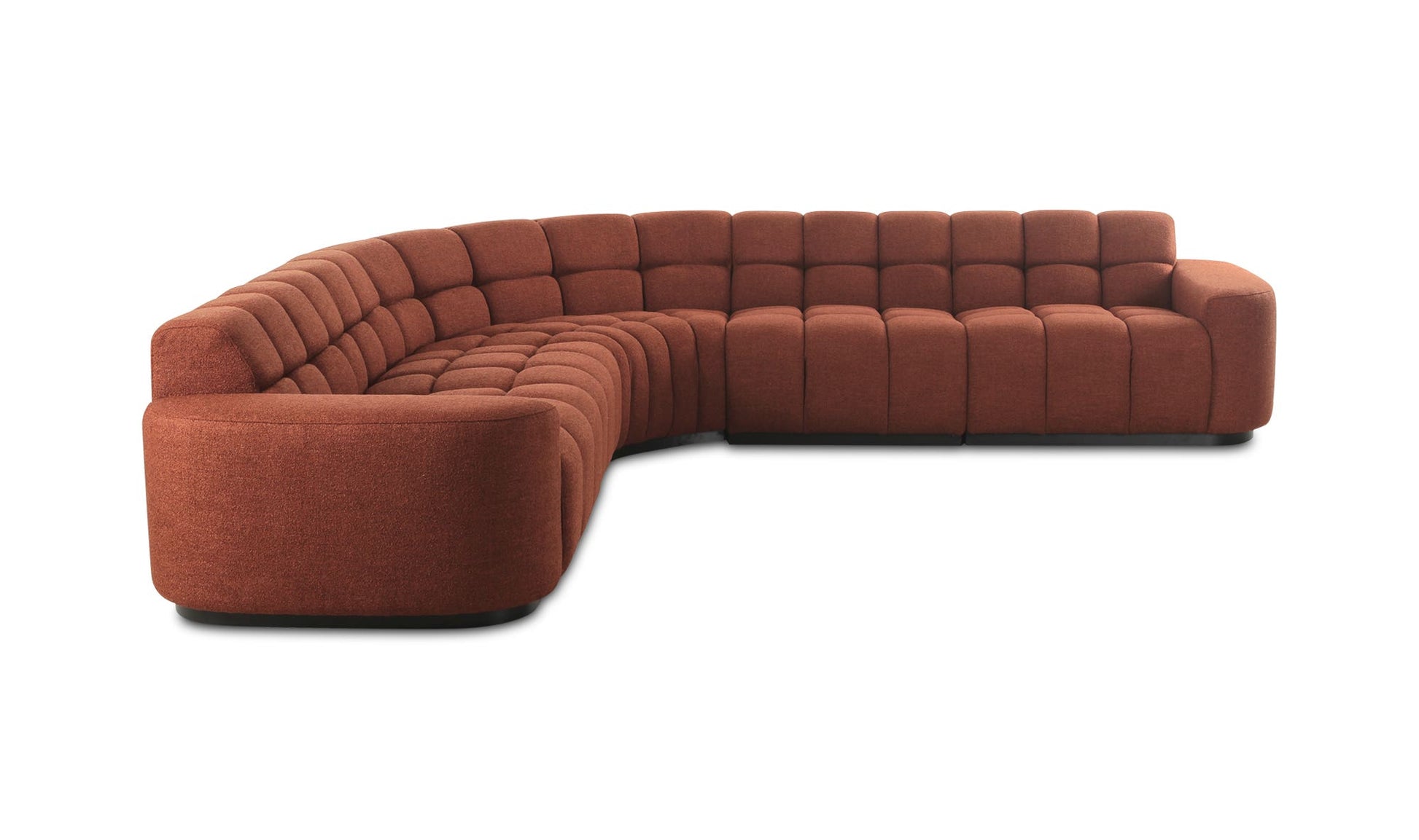 Roman L-Shaped Sectional Rust by Moe's Home Collection - view 9