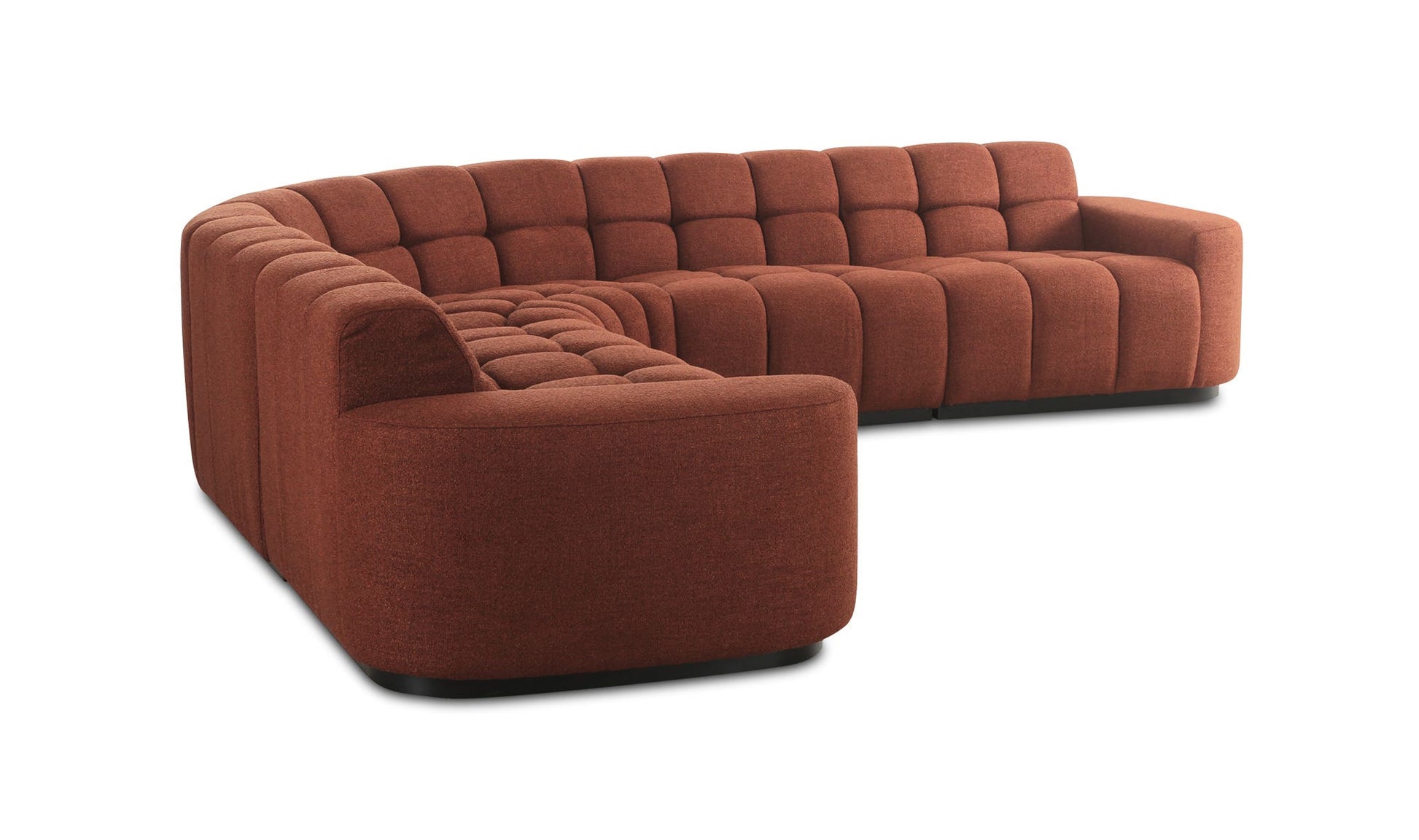 Roman L-Shaped Sectional Rust by Moe's Home Collection - view 11