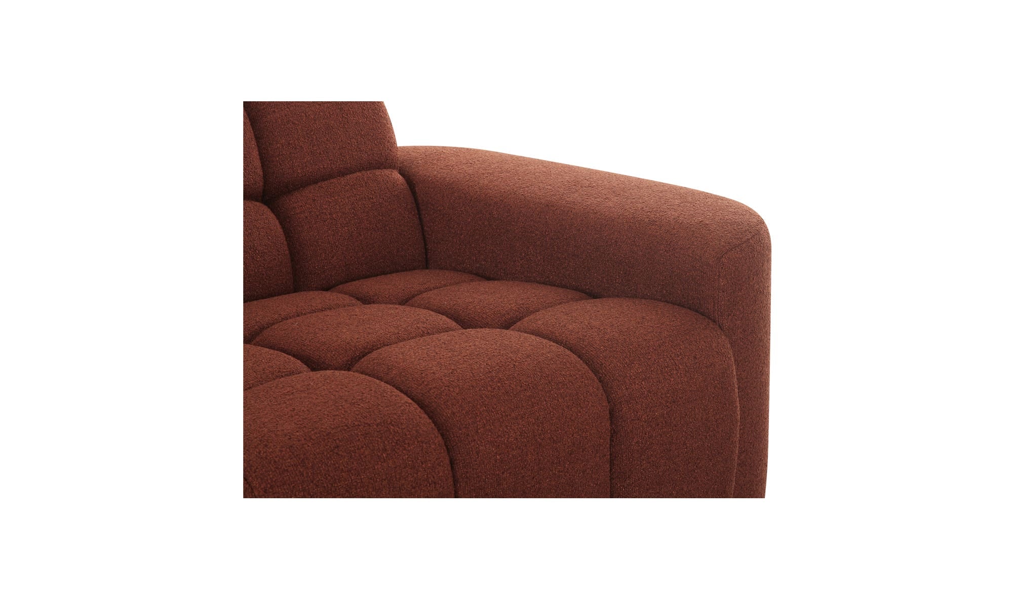 Roman L-Shaped Sectional Rust by Moe's Home Collection - view 14