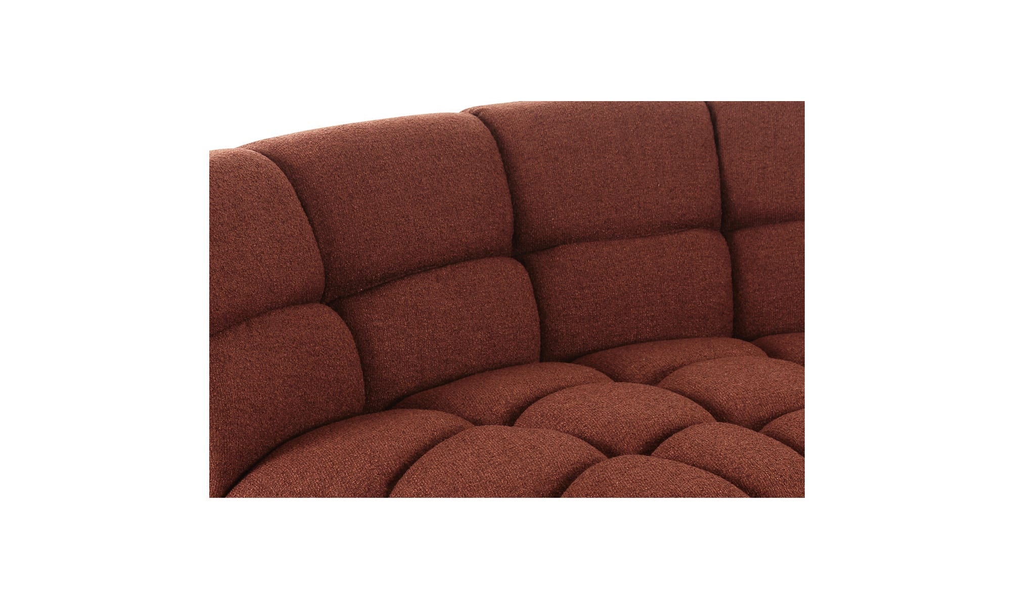 Roman L-Shaped Sectional Rust by Moe's Home Collection - view 15