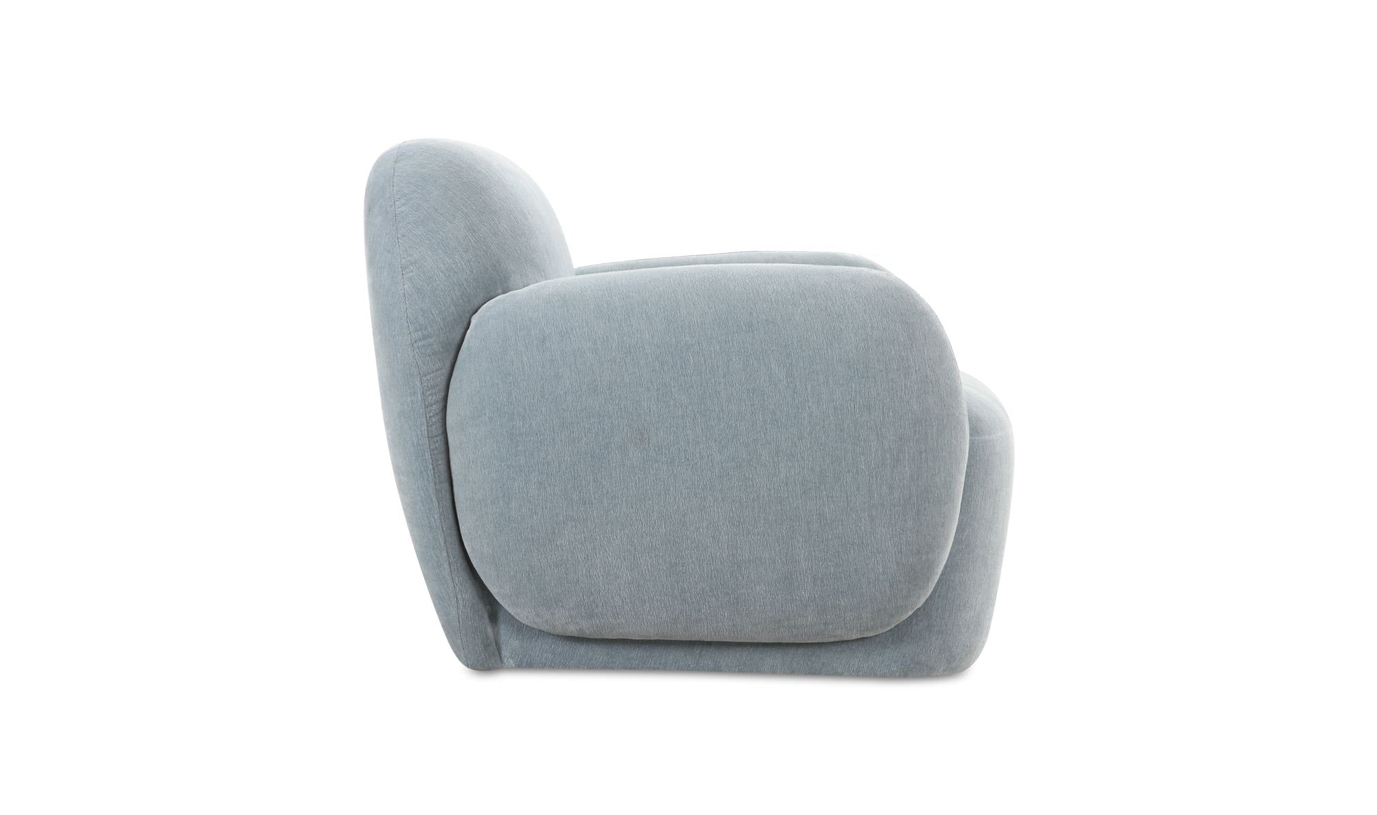 Hazel Lounge Chair Light Blue by Moe's Home Collection - view 7
