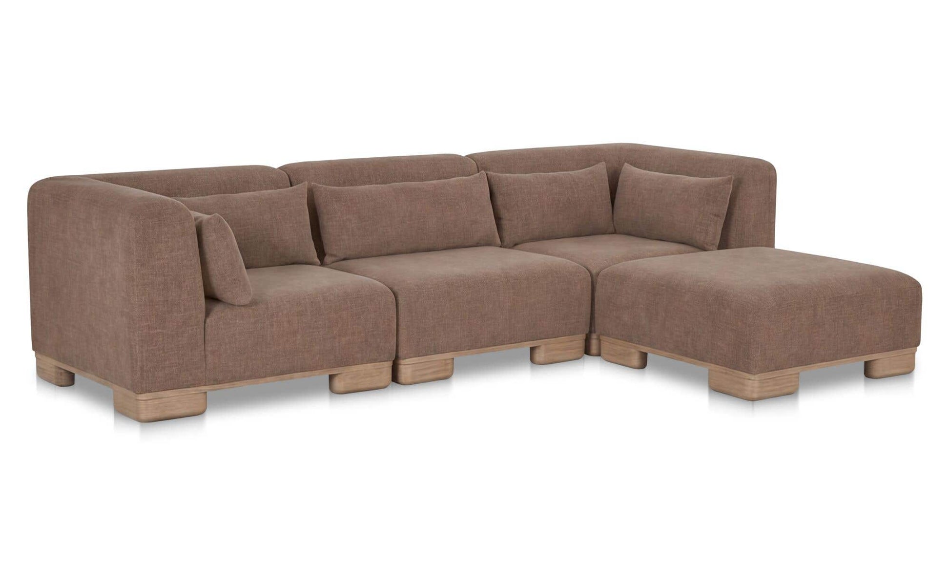 June Lounge Modular Sectional Dark Brown by Moe's Home Collection - view 3