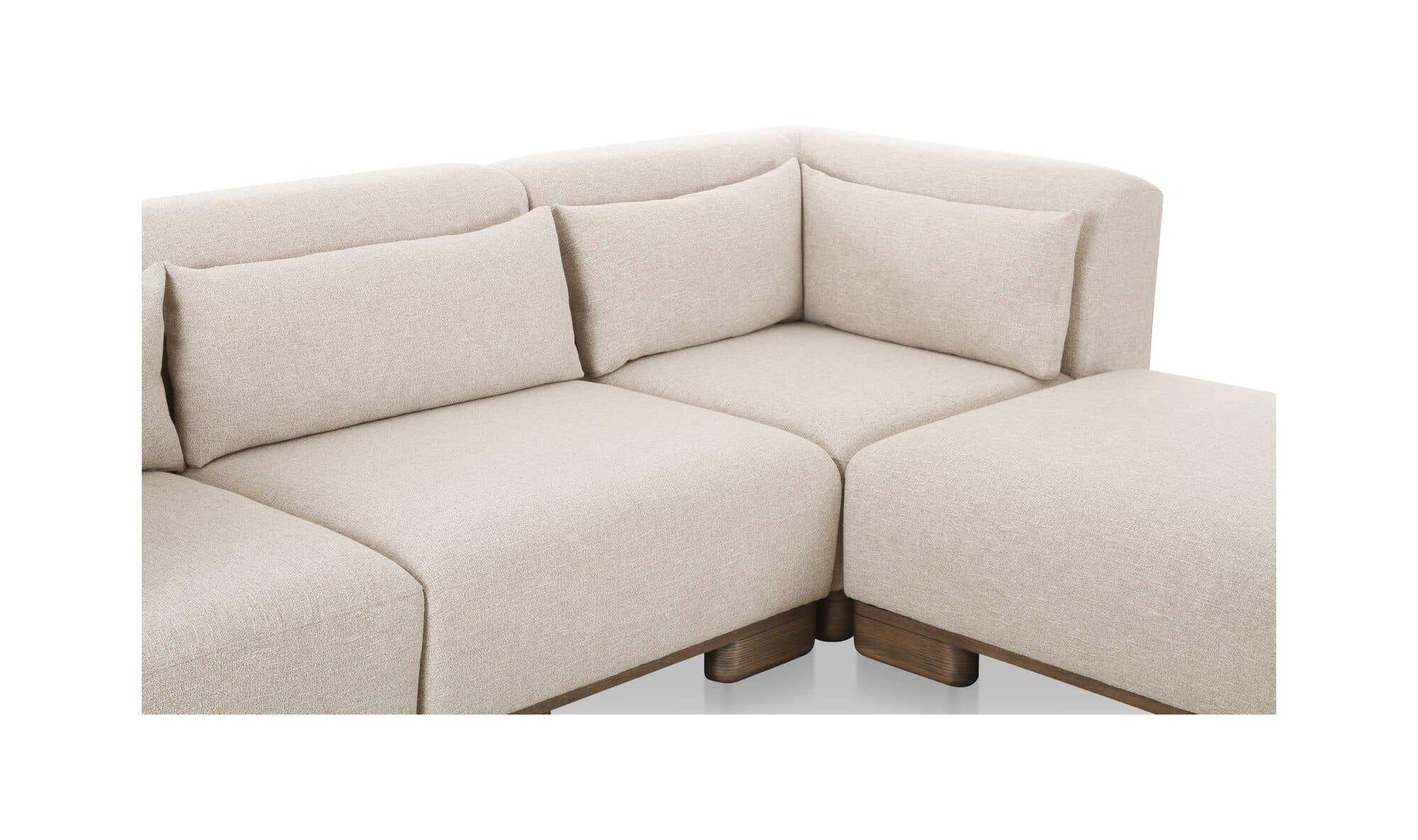 June Lounge Modular Sectional Oatmeal by Moe's Home Collection - view 9