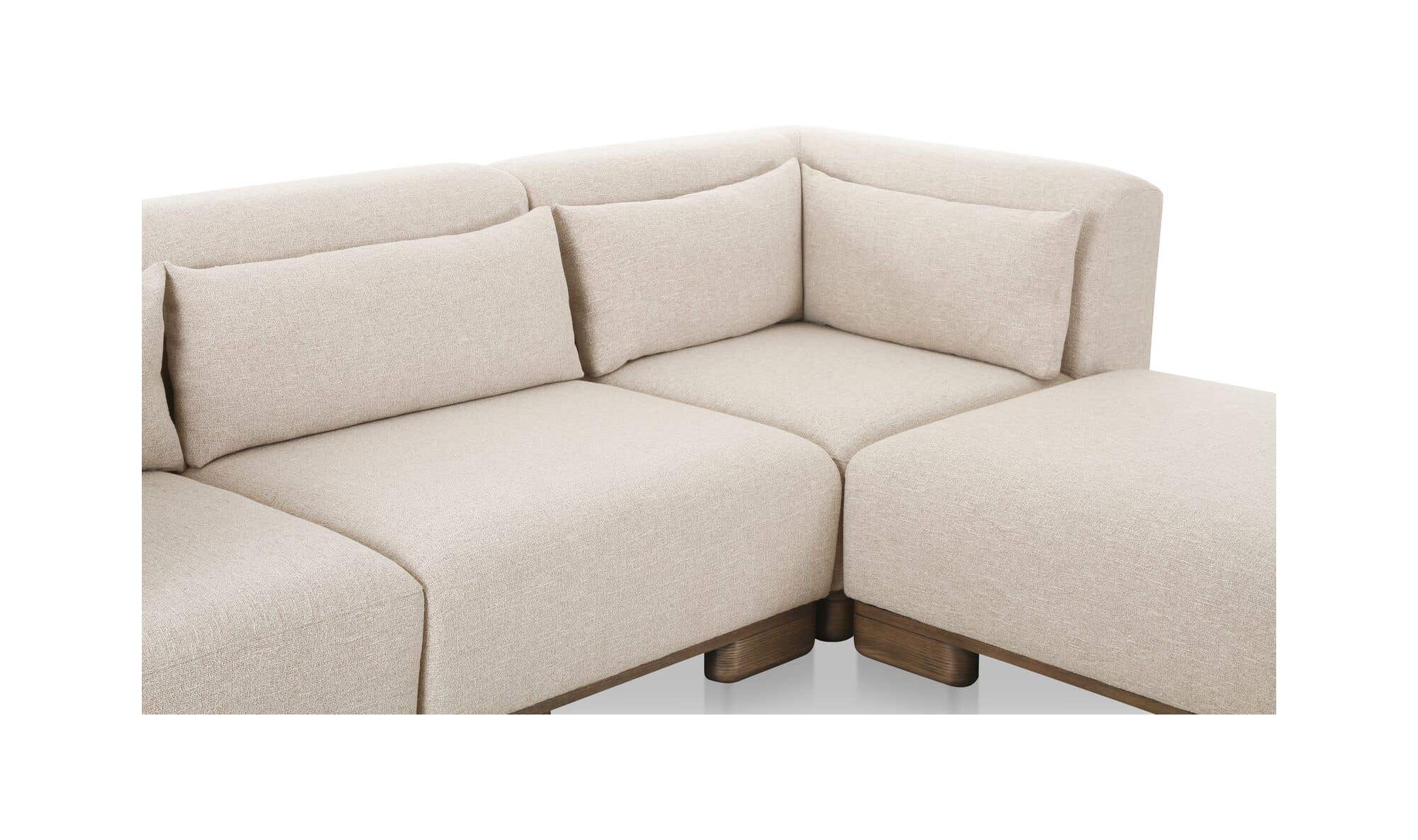 June Lounge Modular Sectional Oatmeal by Moe's Home Collection - view 9