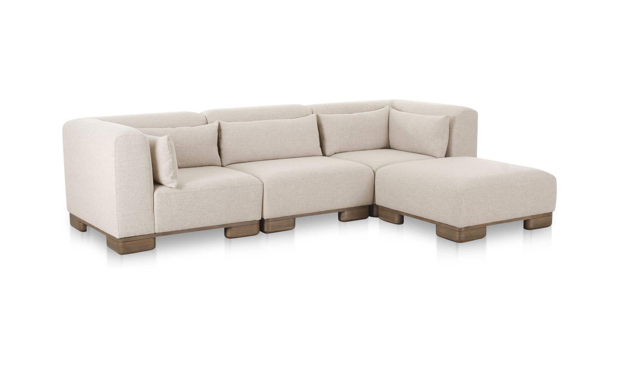 June Lounge Modular Sectional Oatmeal by Moe's Home Collection - view 6