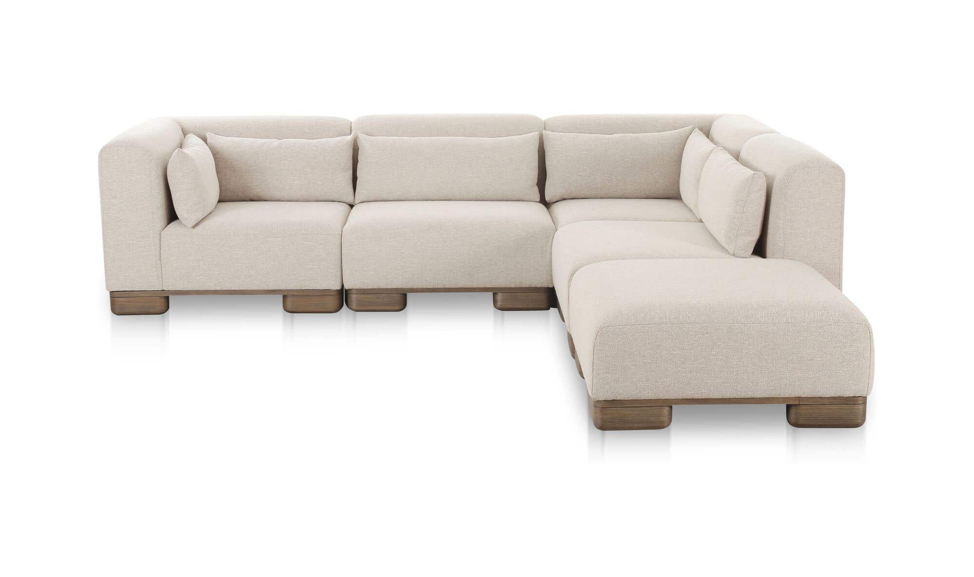 June Dream Modular Sectional Oatmeal by Moe's Home Collection - view 4