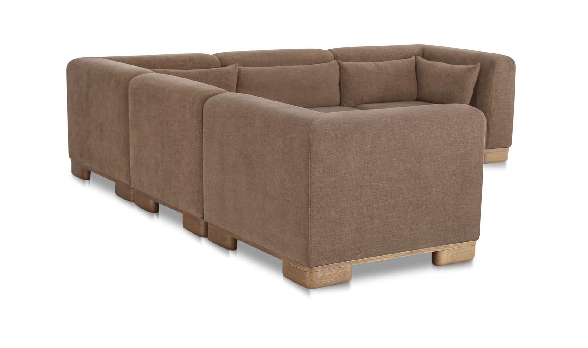 June Classic L Modular Sectional Dark Brown by Moe's Home Collection - view 7