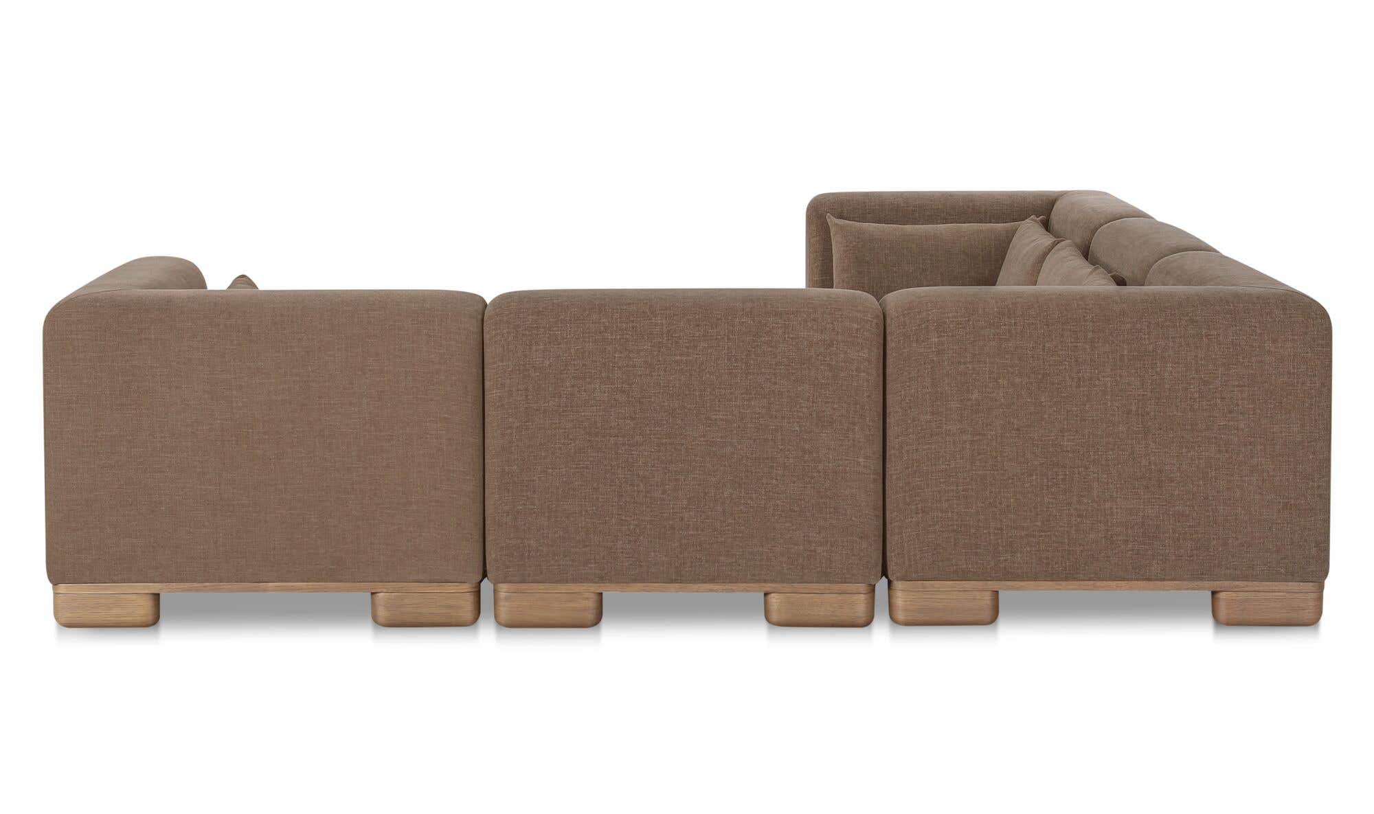 June Classic L Modular Sectional Dark Brown by Moe's Home Collection - view 5