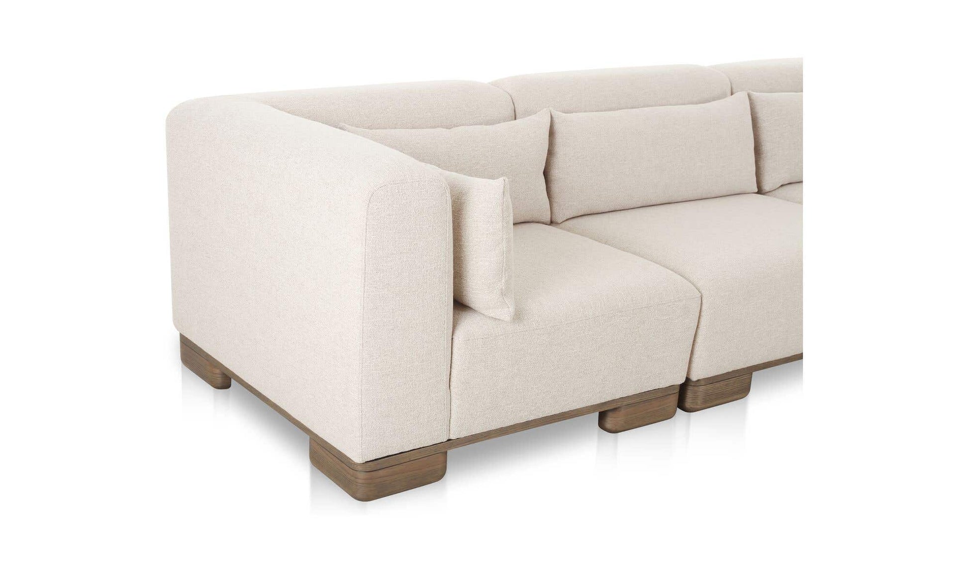 June Classic L-Shaped Modular Sectional Oatmeal by Moe's Home Collection - view 8