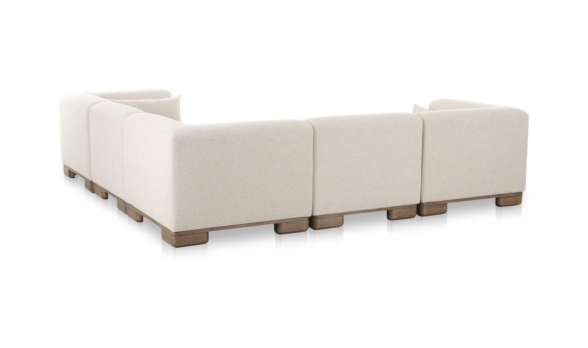 June Classic L-Shaped Modular Sectional Oatmeal by Moe's Home Collection - view 4