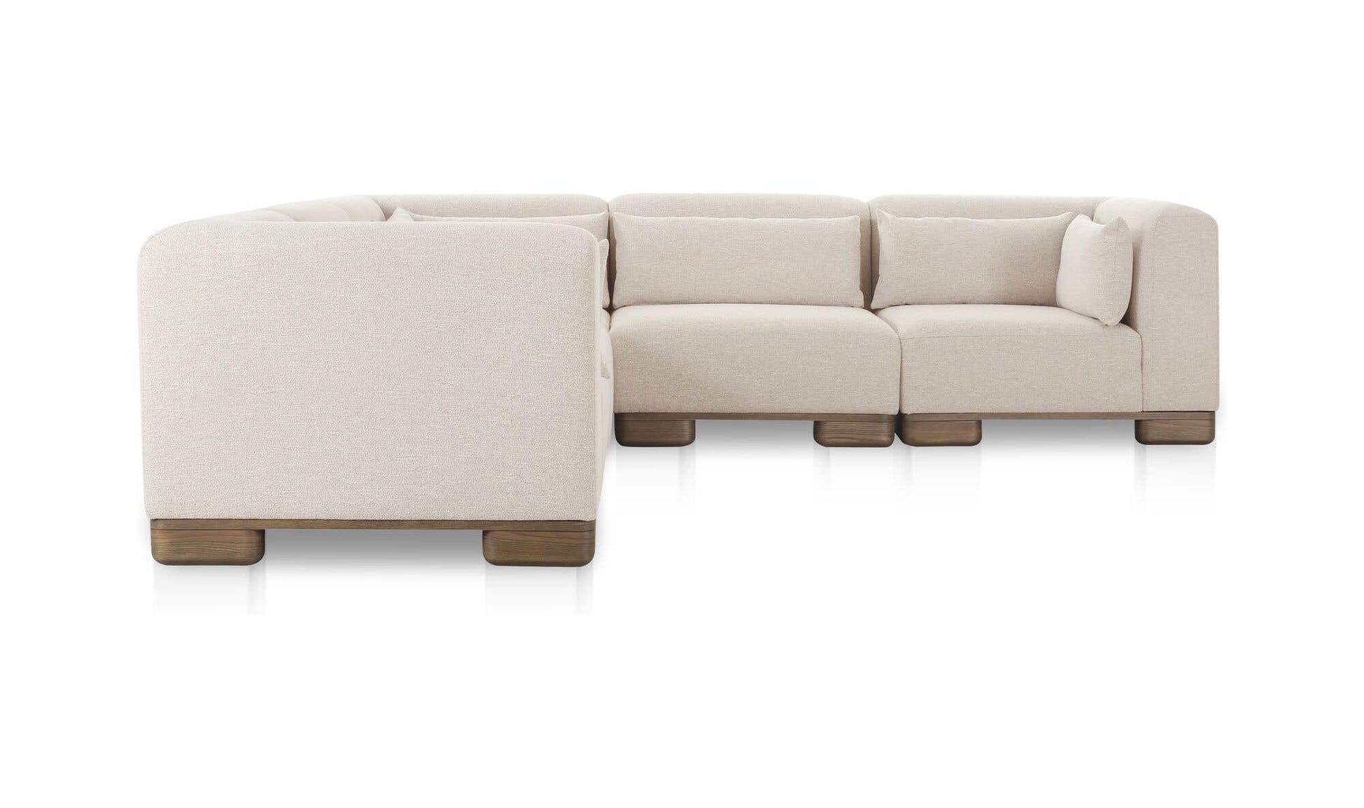 June Classic L-Shaped Modular Sectional Oatmeal by Moe's Home Collection - view 6