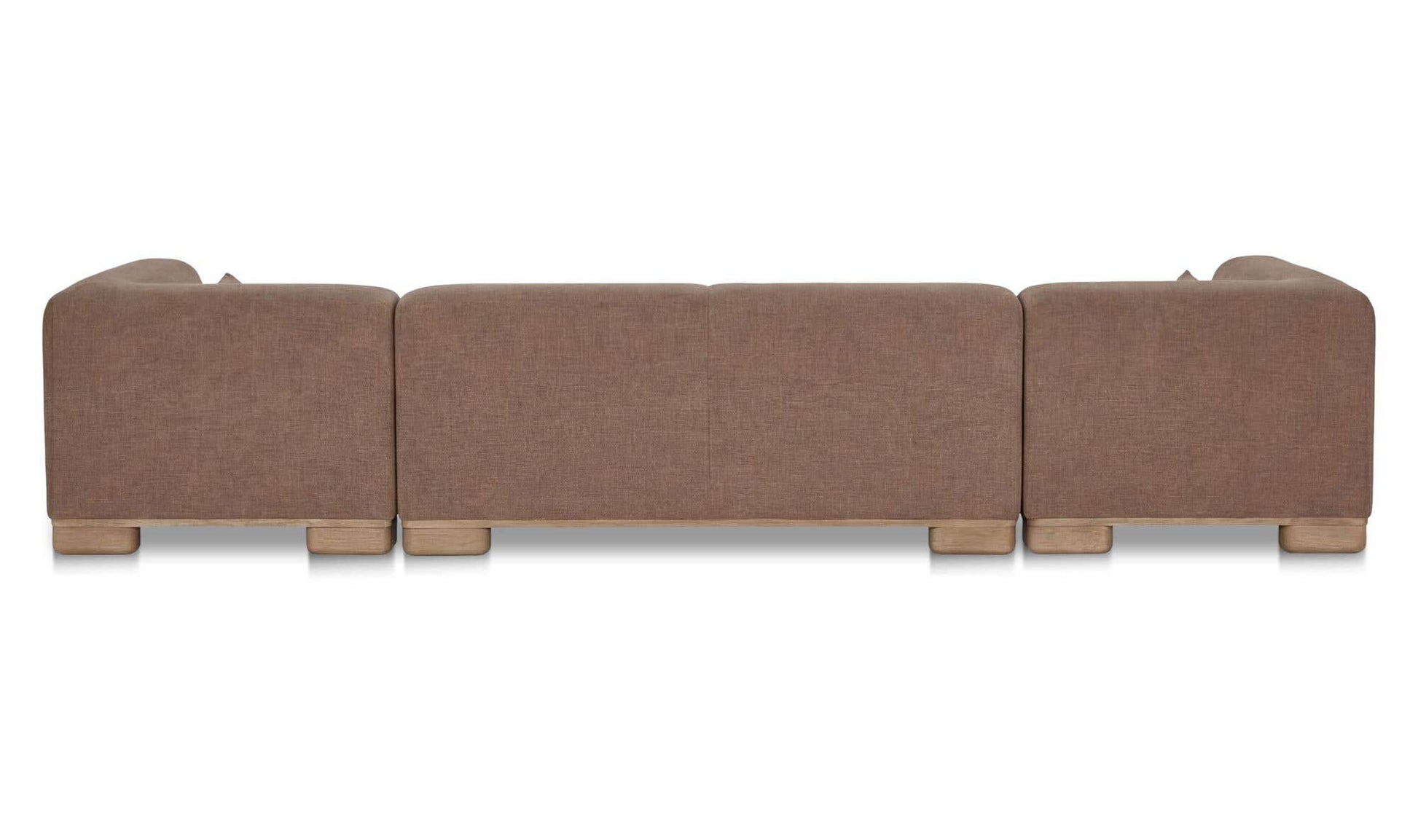 June U Shaped Modular Sectional Dark Brown by Moe's Home Collection - view 5