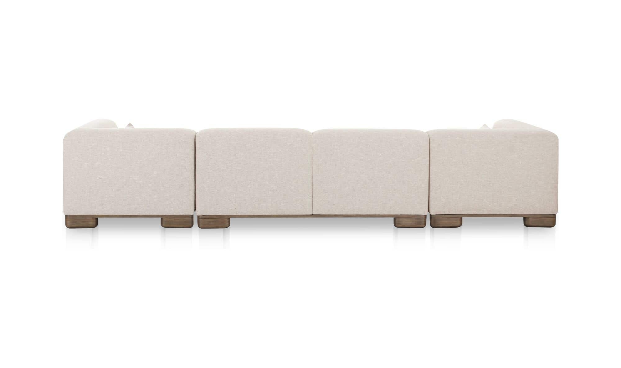 June U Shaped Modular Sectional Oatmeal by Moe's Home Collection - view 8