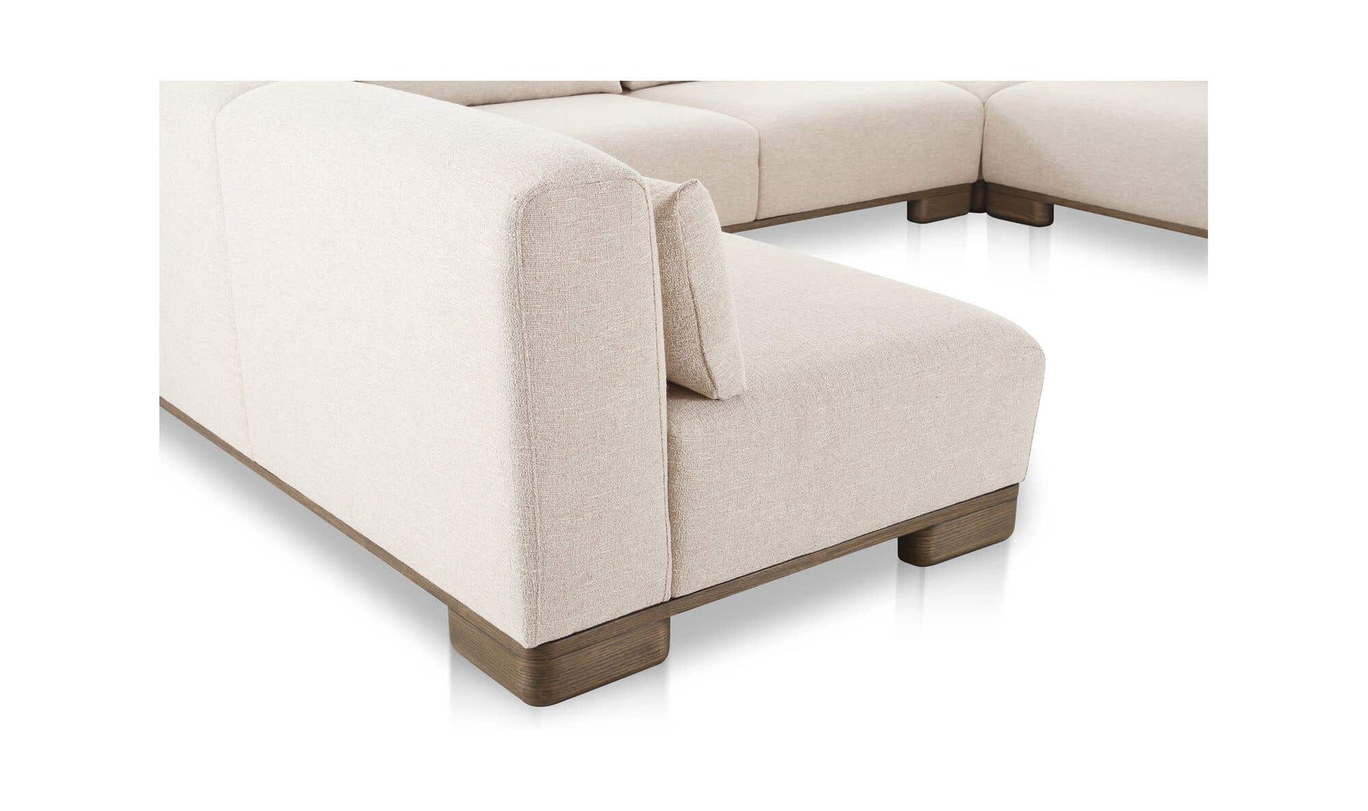 June U Shaped Modular Sectional Oatmeal by Moe's Home Collection - view 9