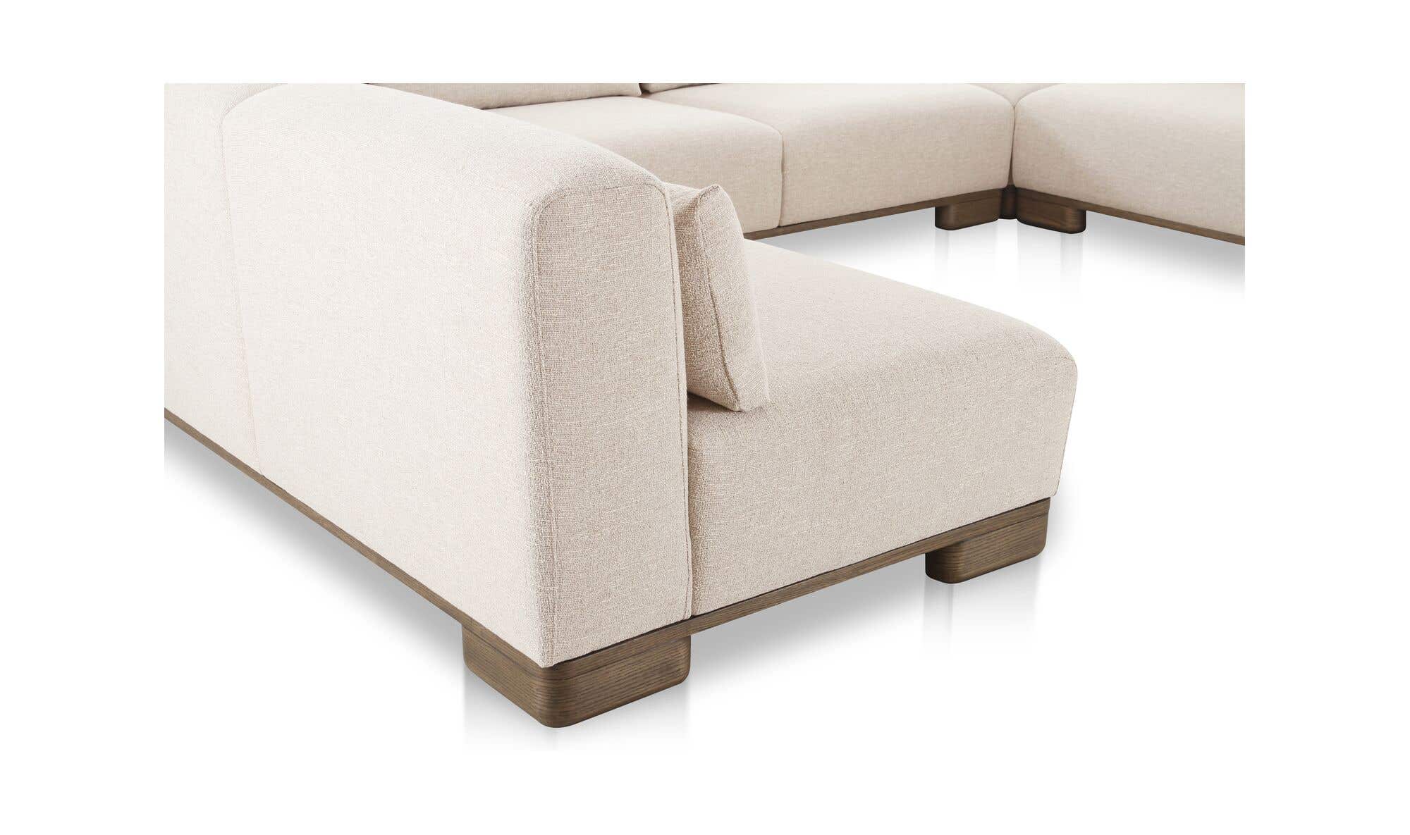 June U Shaped Modular Sectional Oatmeal by Moe's Home Collection - view 9