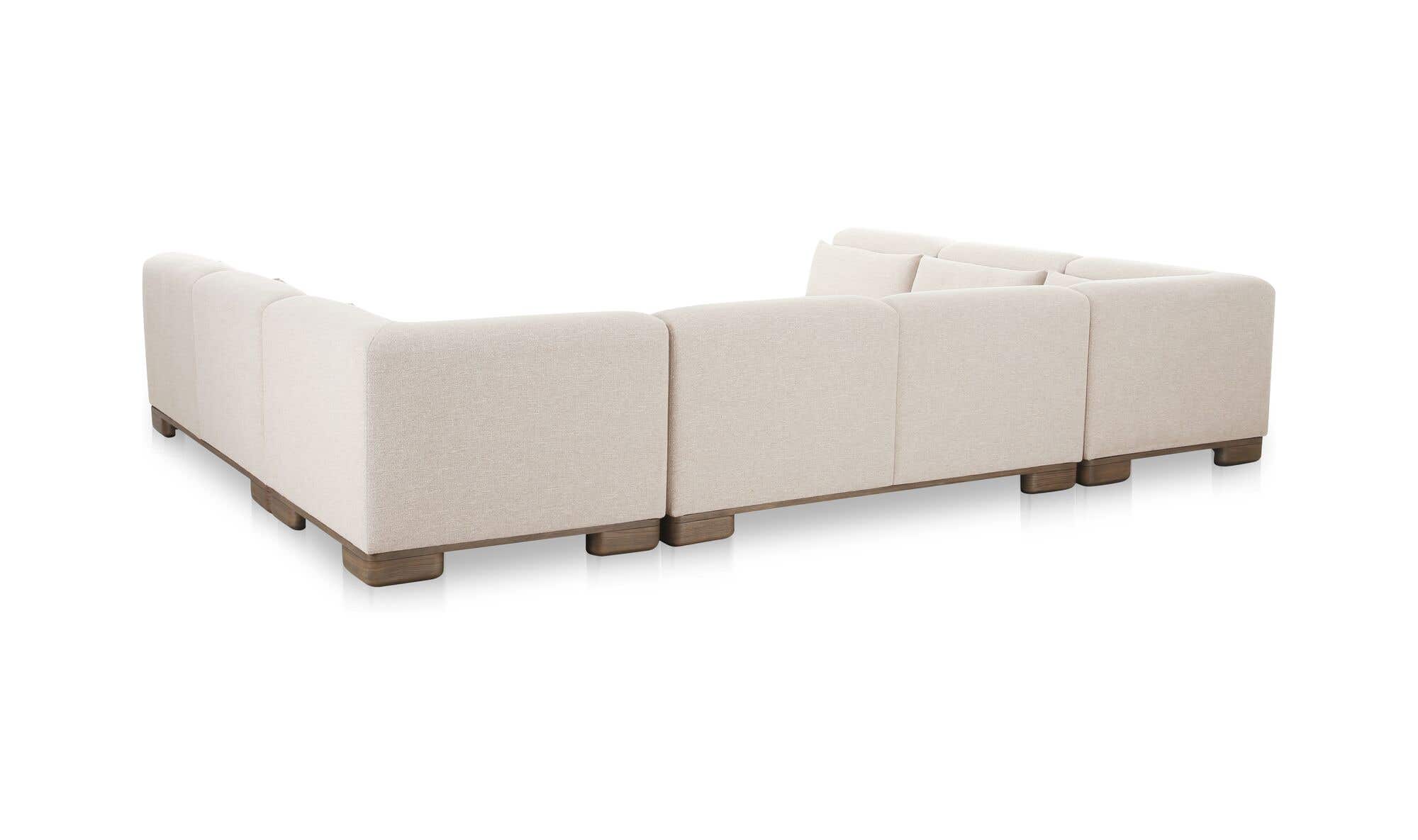 June U Shaped Modular Sectional Oatmeal by Moe's Home Collection - view 5