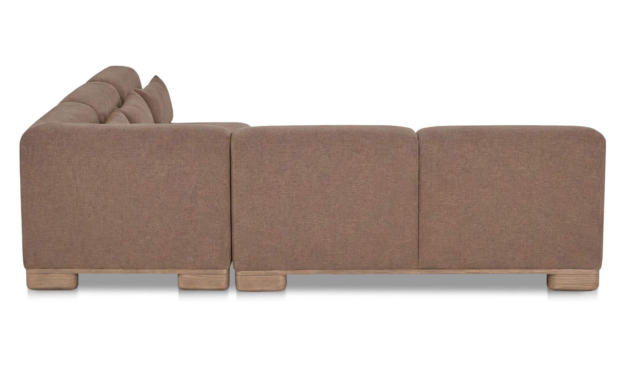 June Corner Modular Sectional Dark Brown by Moe's Home Collection - view 4