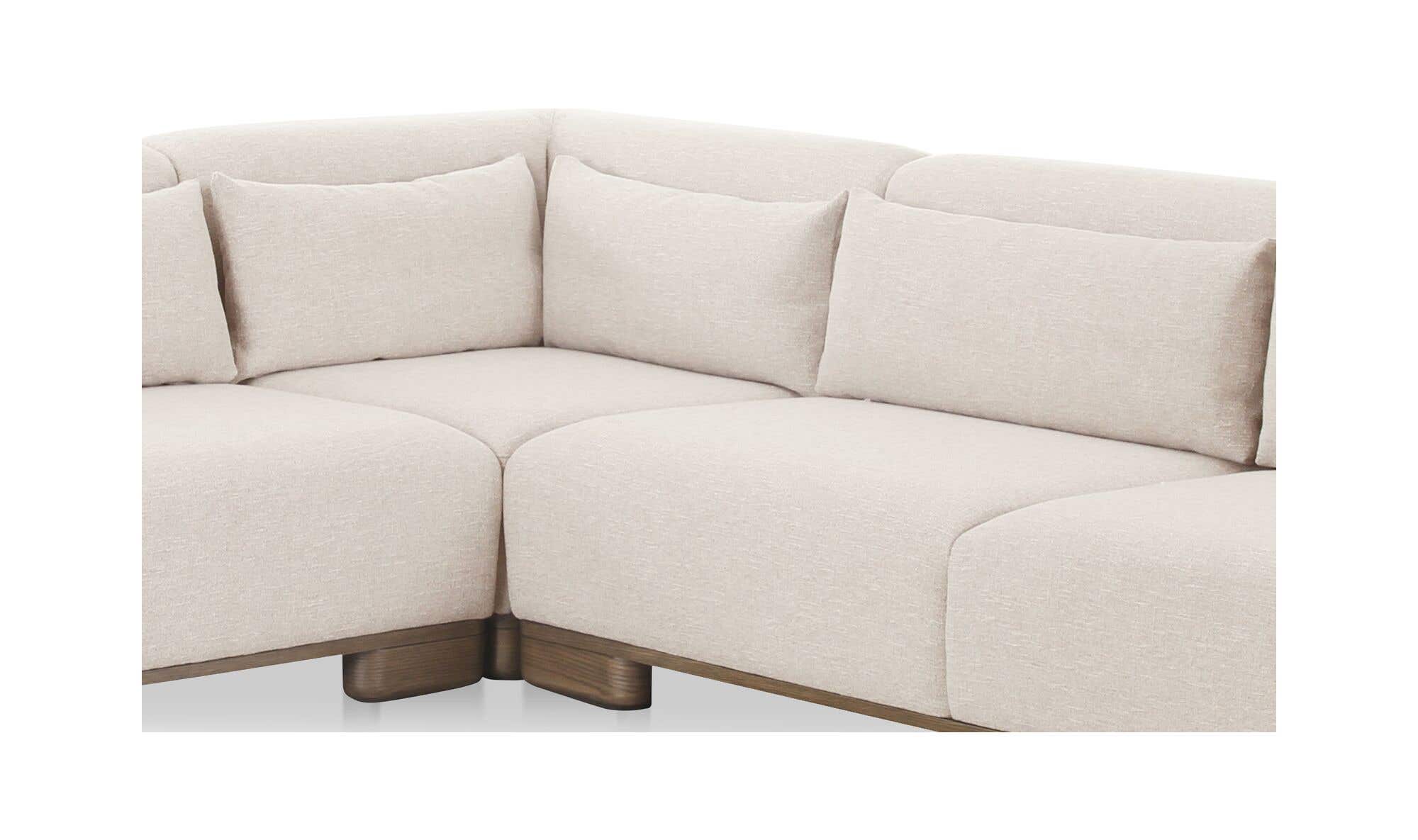 June Corner Modular Sectional Oatmeal by Moe's Home Collection - view 10