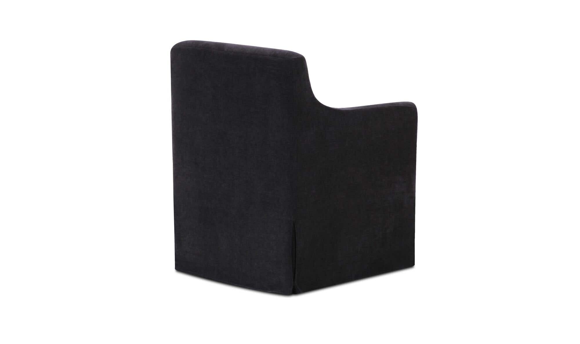 Lydia Slipcover Dining Chair Black by Moe's Home Collection - view 9