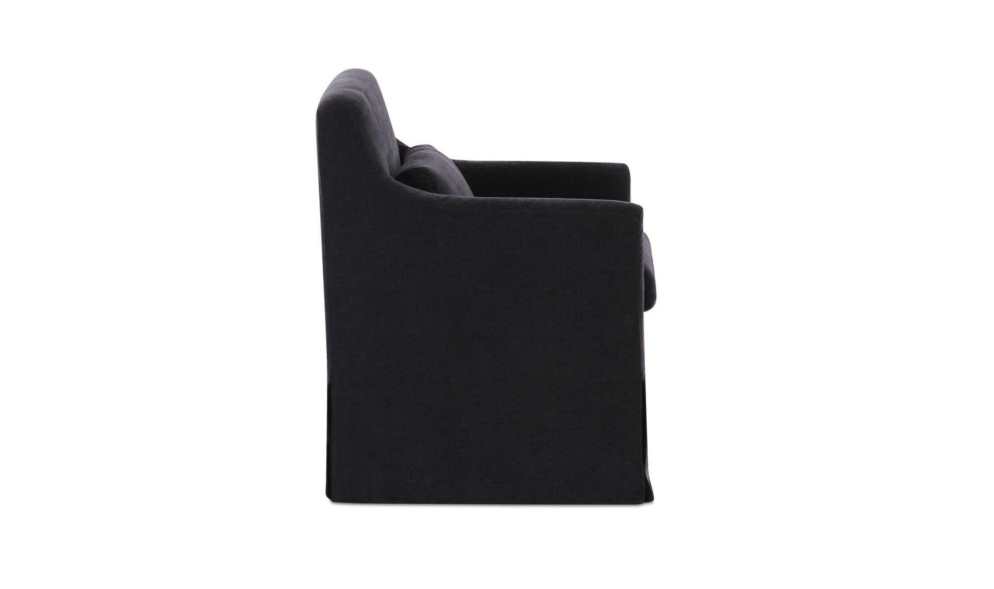 Lydia Slipcover Dining Chair Black by Moe's Home Collection - view 7
