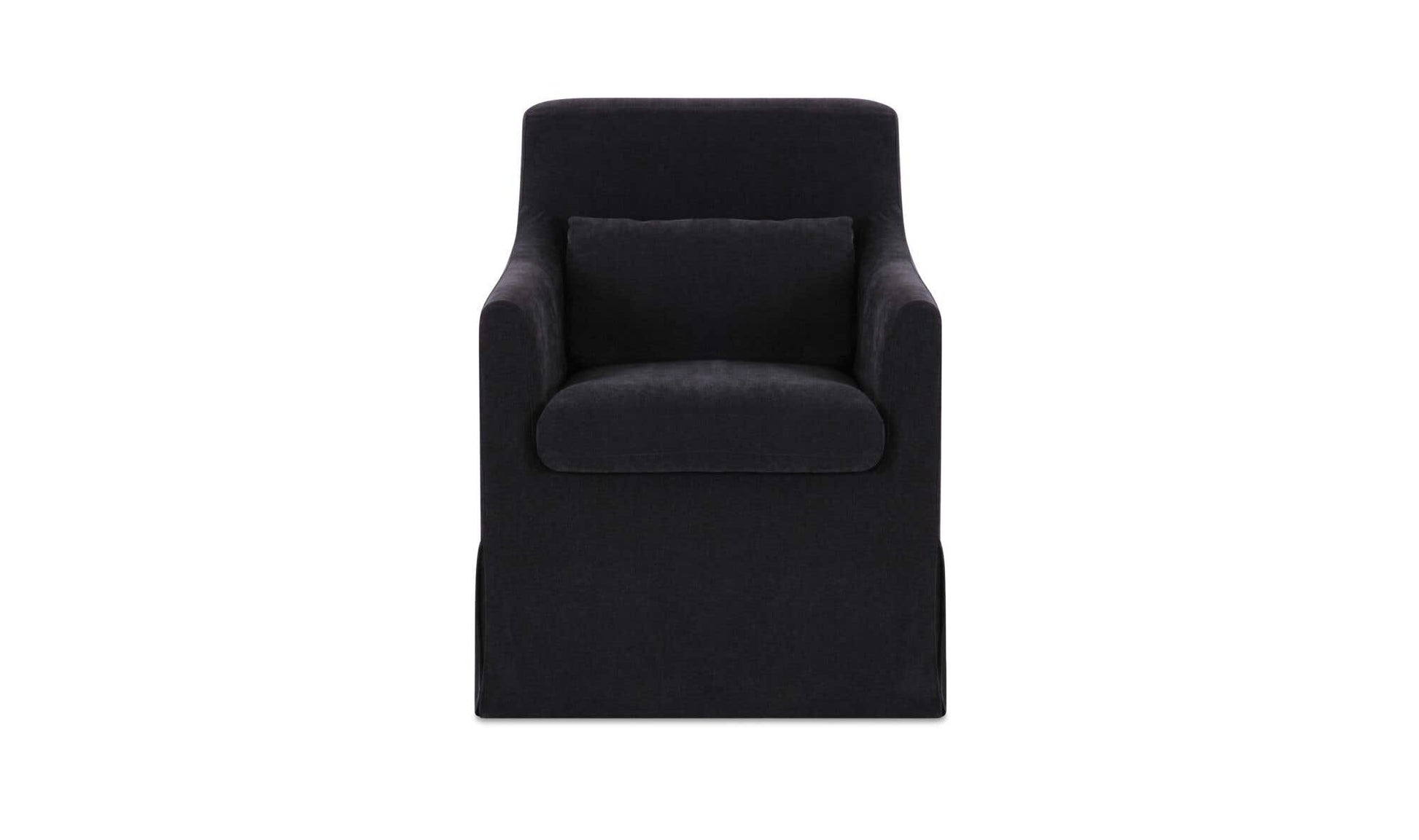 Lydia Slipcover Dining Chair Black by Moe's Home Collection - view 4