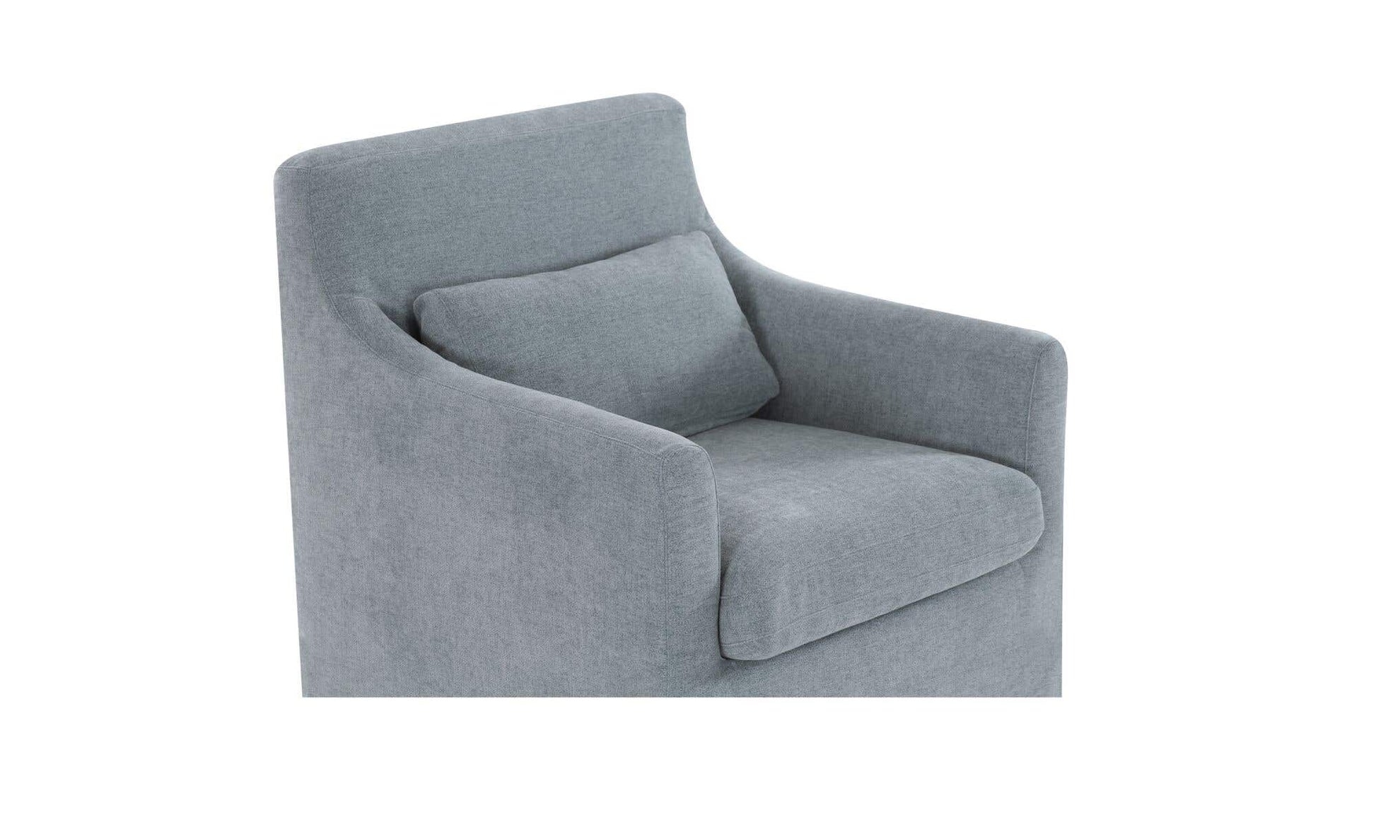 Lydia Slipcover Dining Chair Blue by Moe's Home Collection - view 9