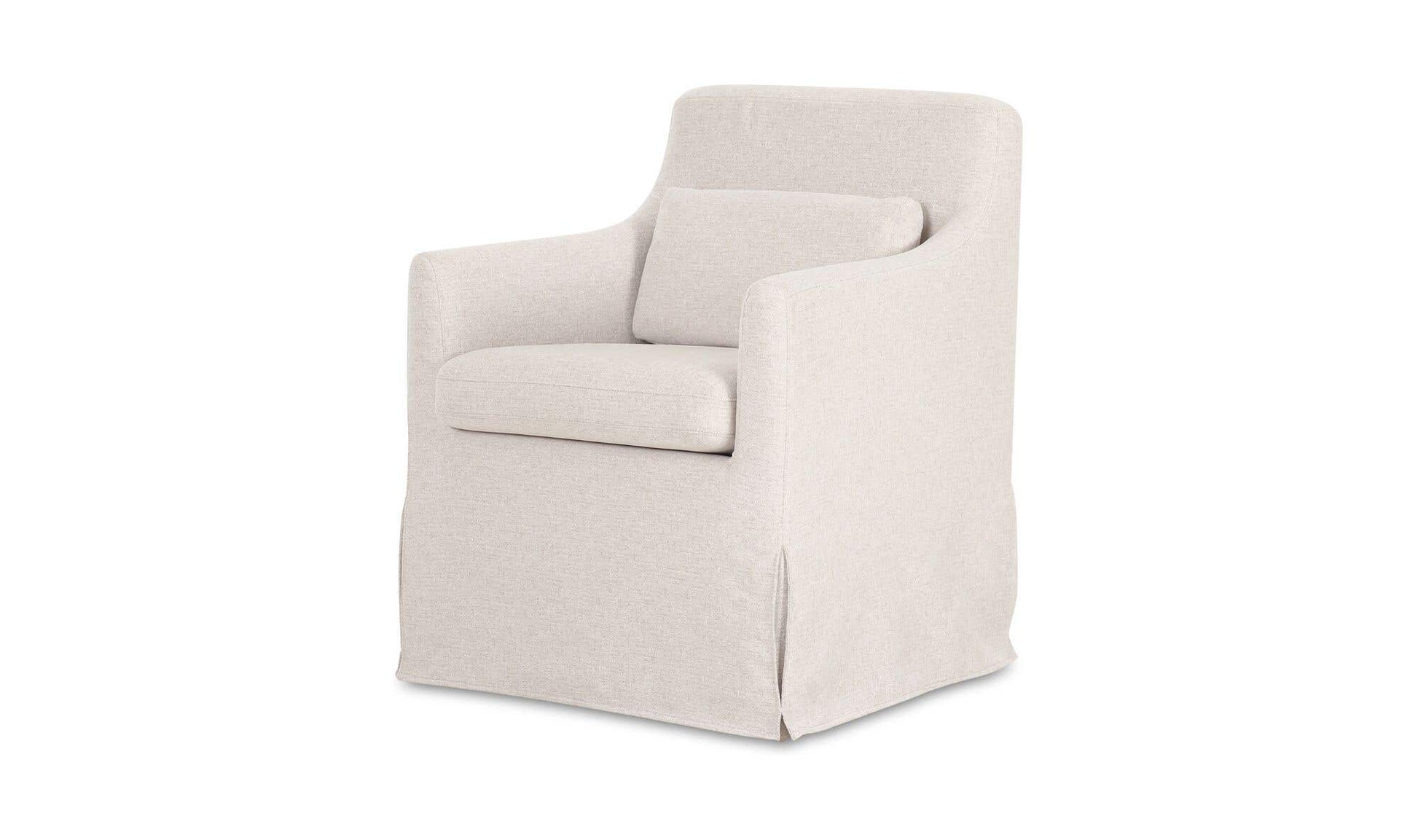 Lydia Slipcover Dining Chair Beige by Moe's Home Collection - view 6