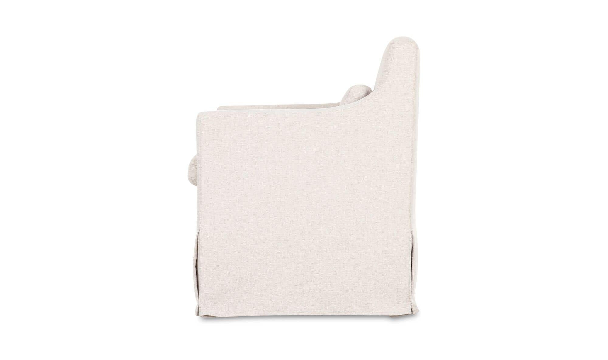 Lydia Slipcover Dining Chair Beige by Moe's Home Collection - view 7