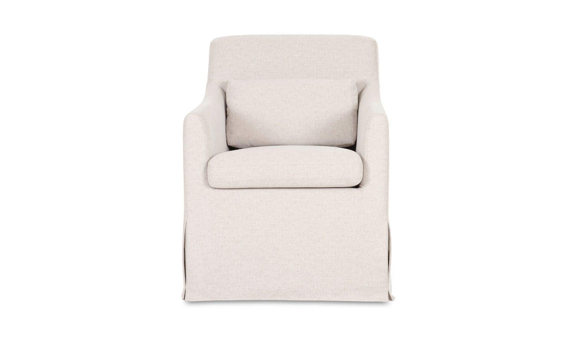 Lydia Slipcover Dining Chair Beige by Moe's Home Collection - view 5