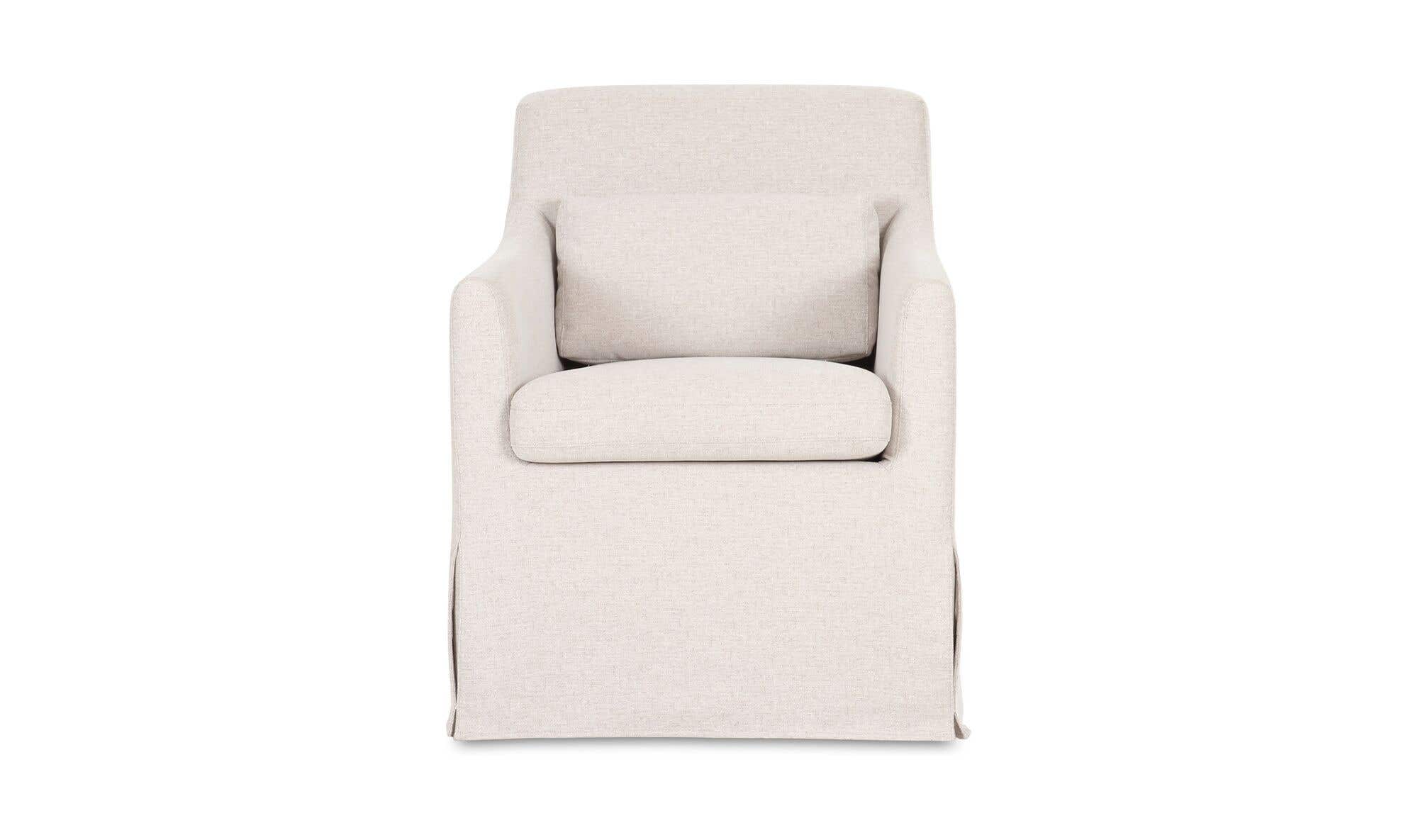 Lydia Slipcover Dining Chair Beige by Moe's Home Collection - view 5