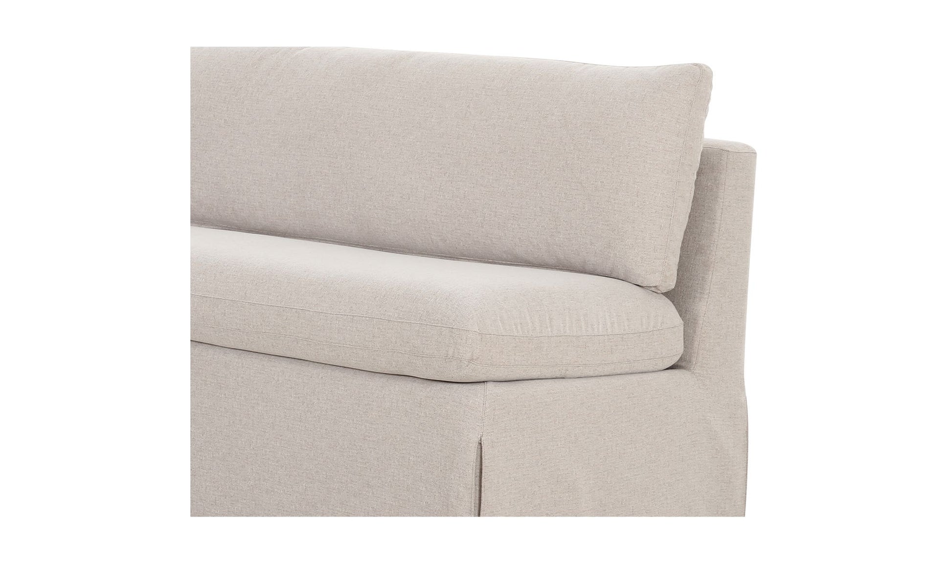 Fable Slipcover Dining Bench Beige by Moe's Home Collection - view 9