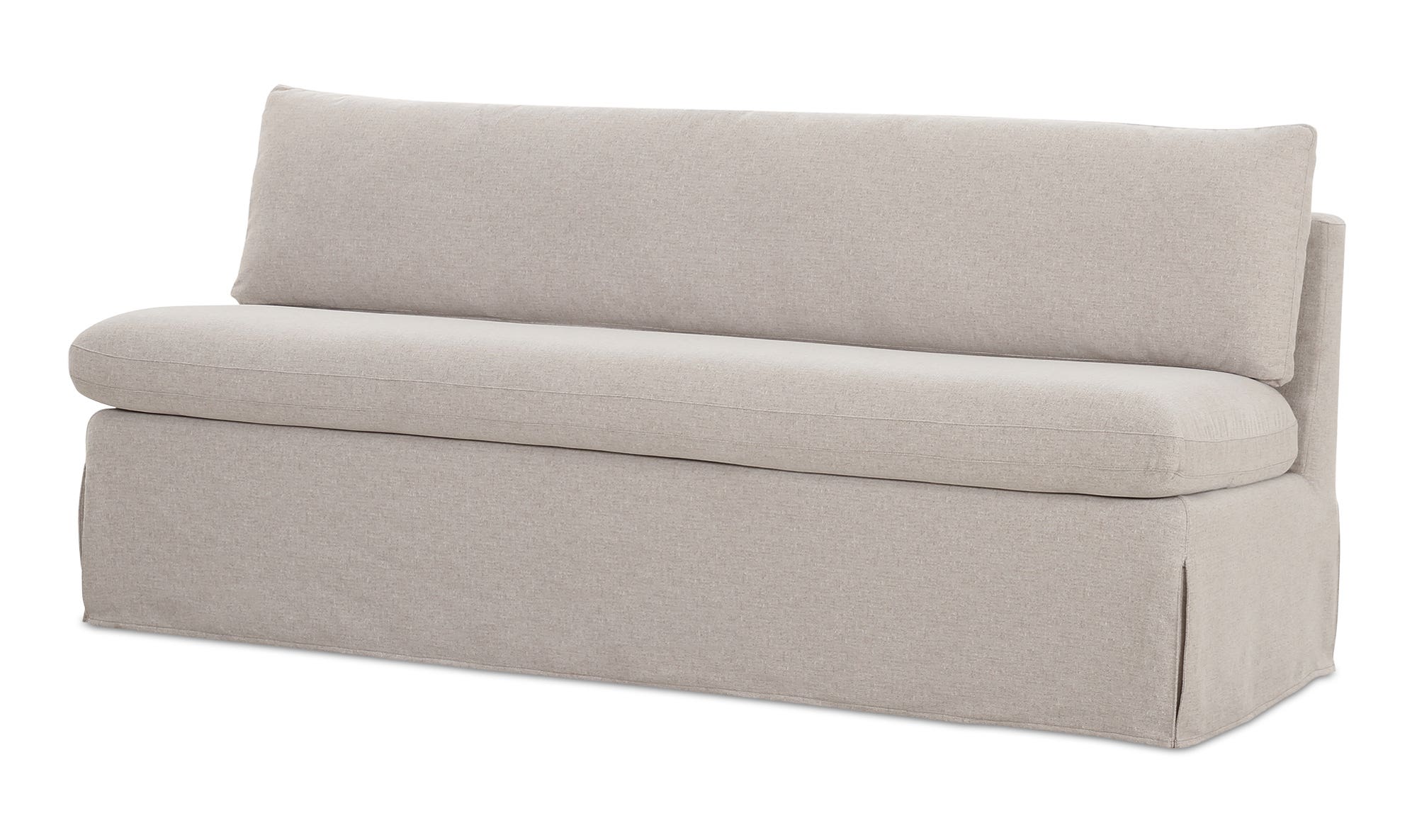 Fable Slipcover Dining Bench Beige by Moe's Home Collection - view 6
