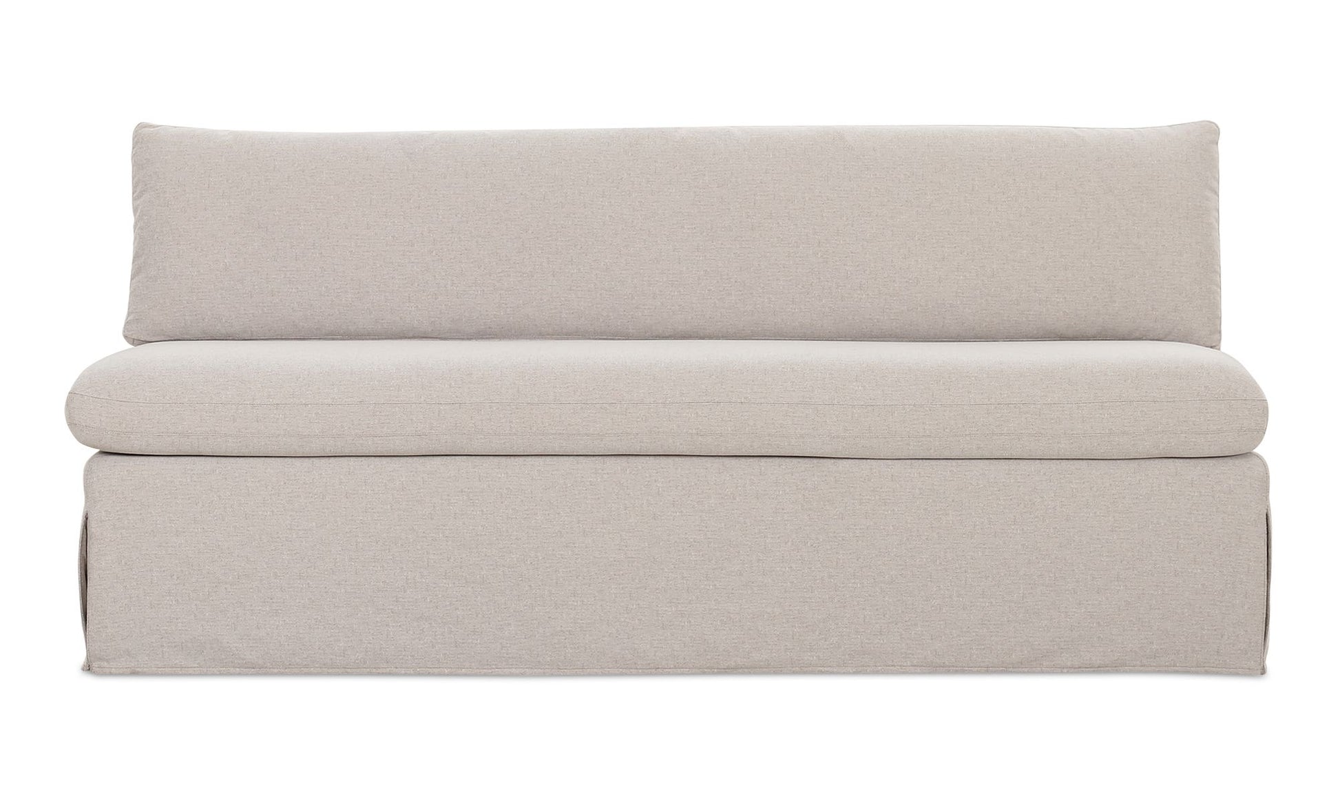 Fable Slipcover Dining Bench Beige by Moe's Home Collection - view 5