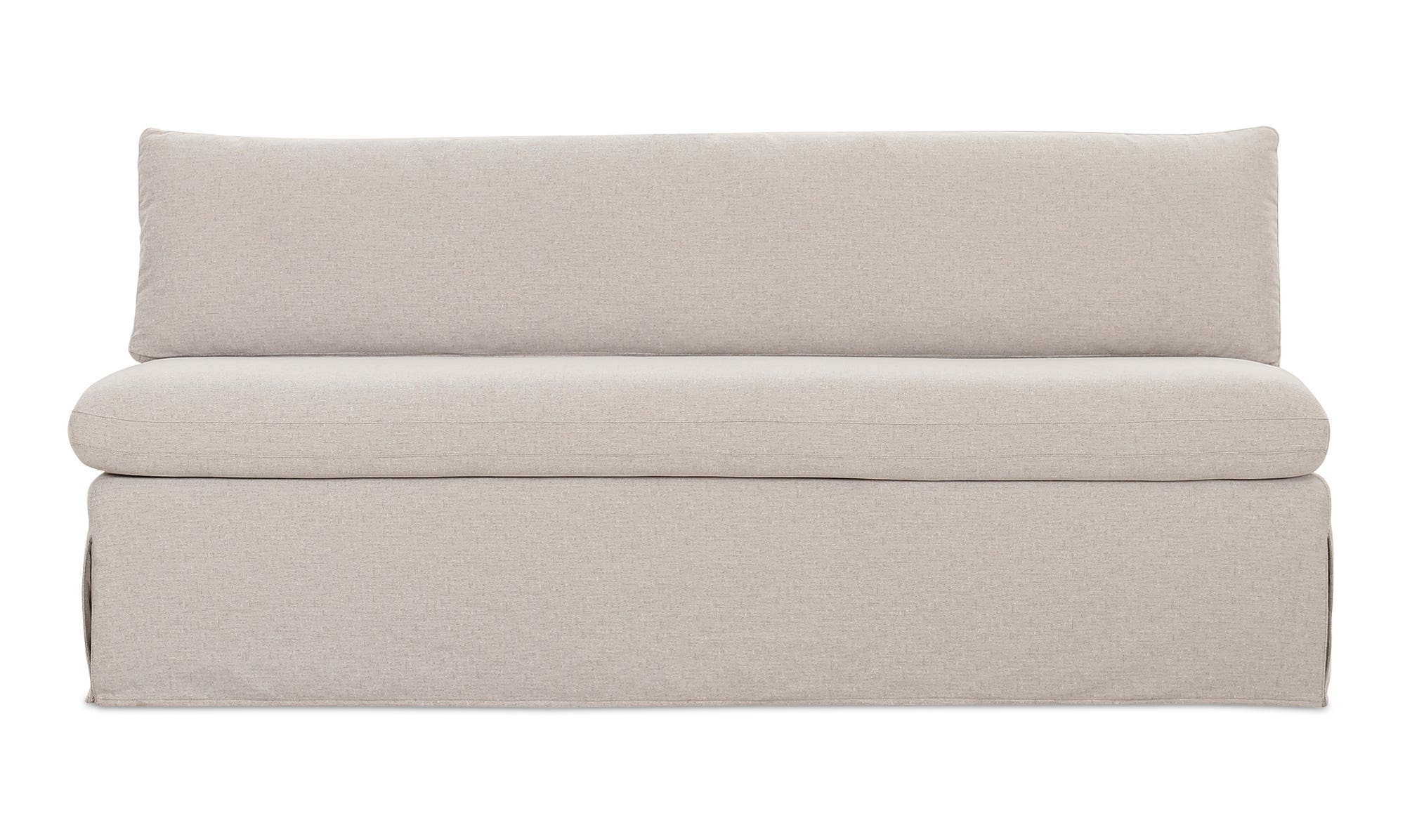 Fable Slipcover Dining Bench Beige by Moe's Home Collection - view 5