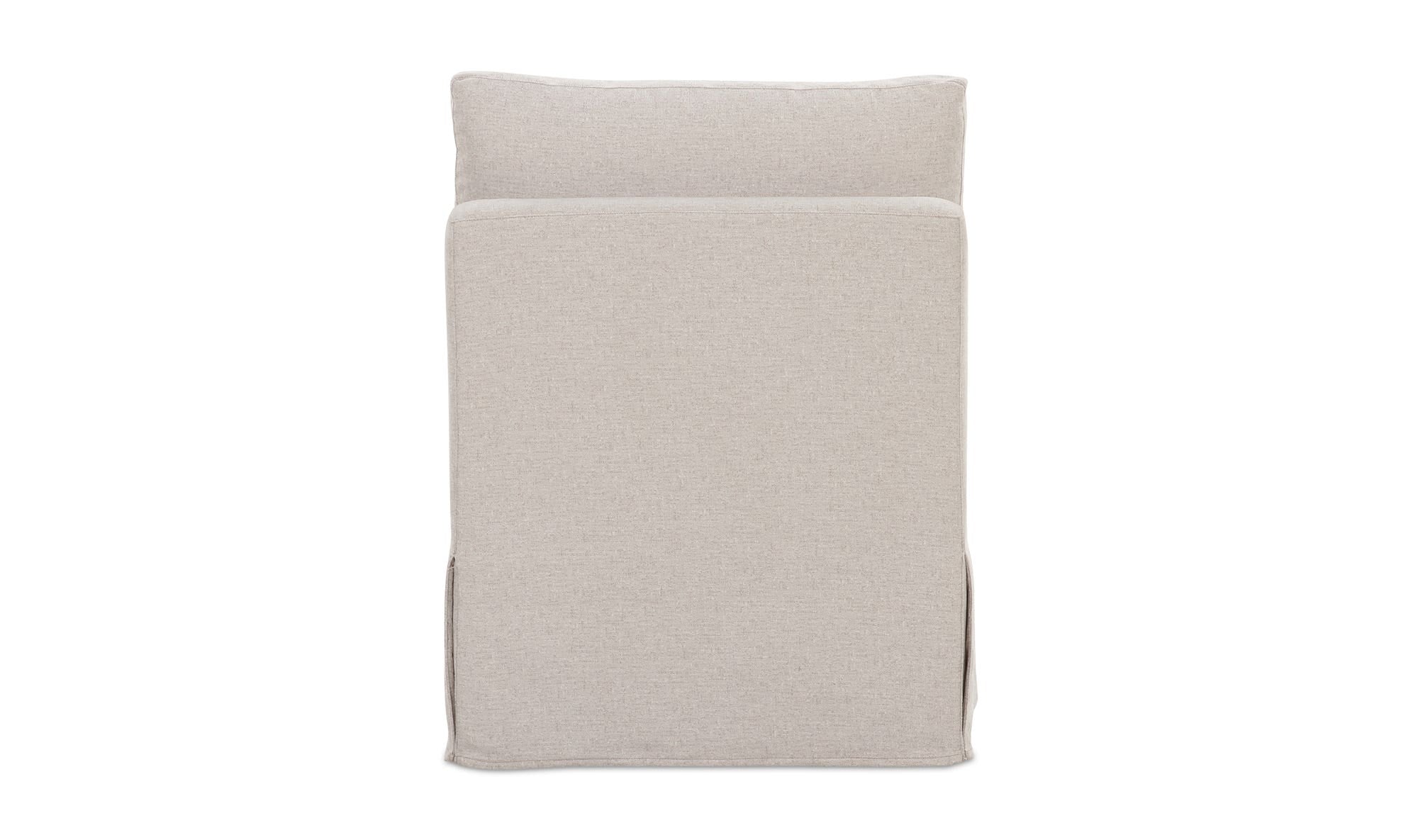 Fable Slipcover Dining Slipper Chair Beige by Moe's Home Collection - view 7