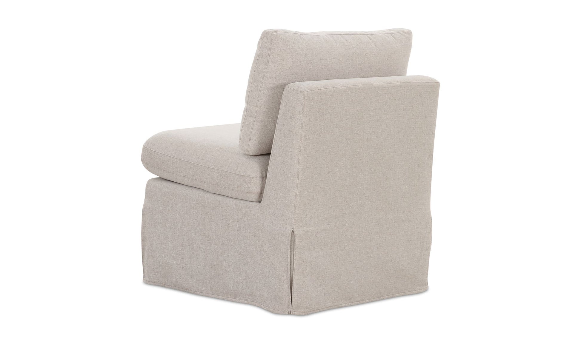 Fable Slipcover Dining Slipper Chair Beige by Moe's Home Collection - view 6