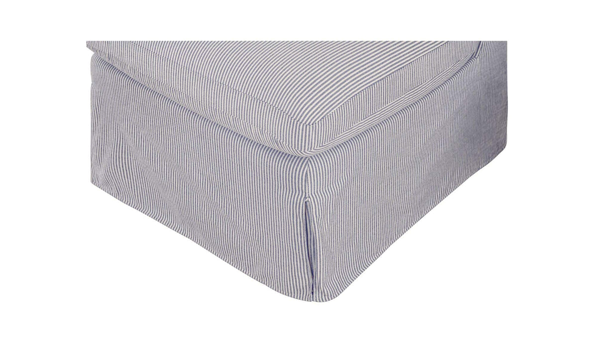 Fable Slipcover Dining Slipper Chair Navy Stripe by Moe's Home Collection - view 12