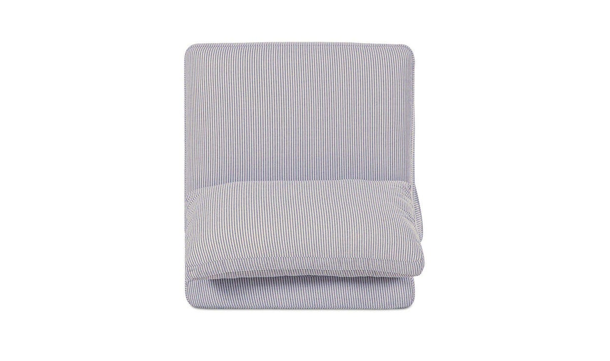 Fable Slipcover Dining Slipper Chair Navy Stripe by Moe's Home Collection - view 13
