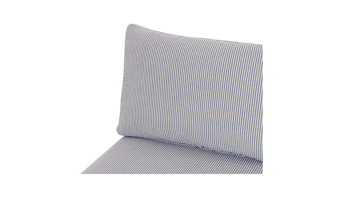 Fable Slipcover Dining Slipper Chair Navy Stripe by Moe's Home Collection - view 11