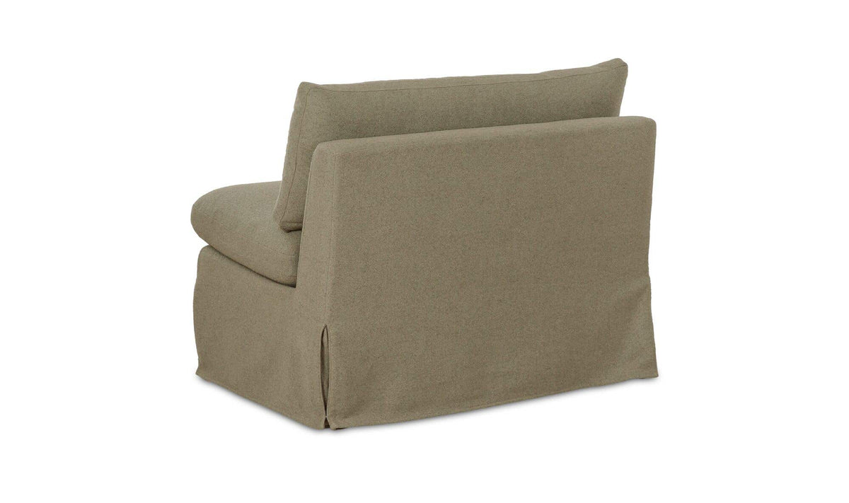 Fable Slipcover Dining Chair and Half Olive by Moe's Home Collection - view 6