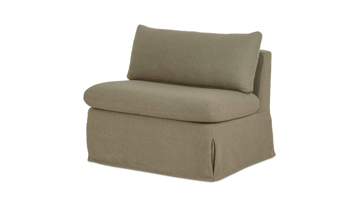 Fable Slipcover Dining Chair and Half Olive by Moe's Home Collection - view 10