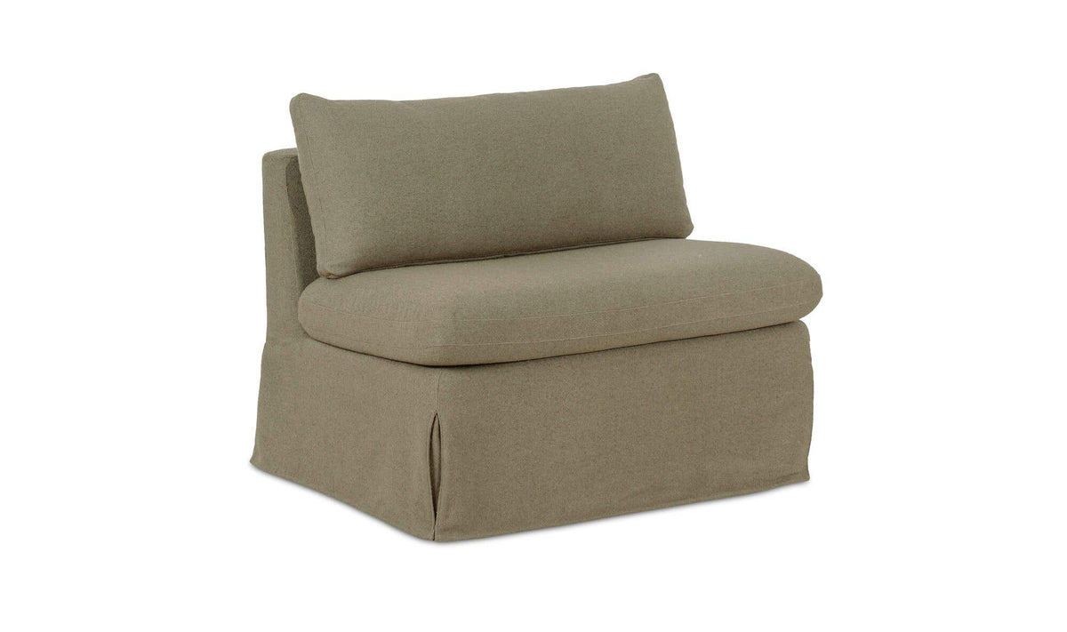 Fable Slipcover Dining Chair and Half Olive by Moe's Home Collection - view 4
