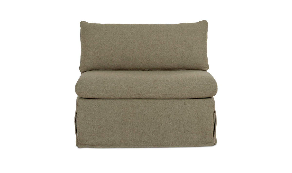Fable Slipcover Dining Chair and Half Olive by Moe's Home Collection - view 2