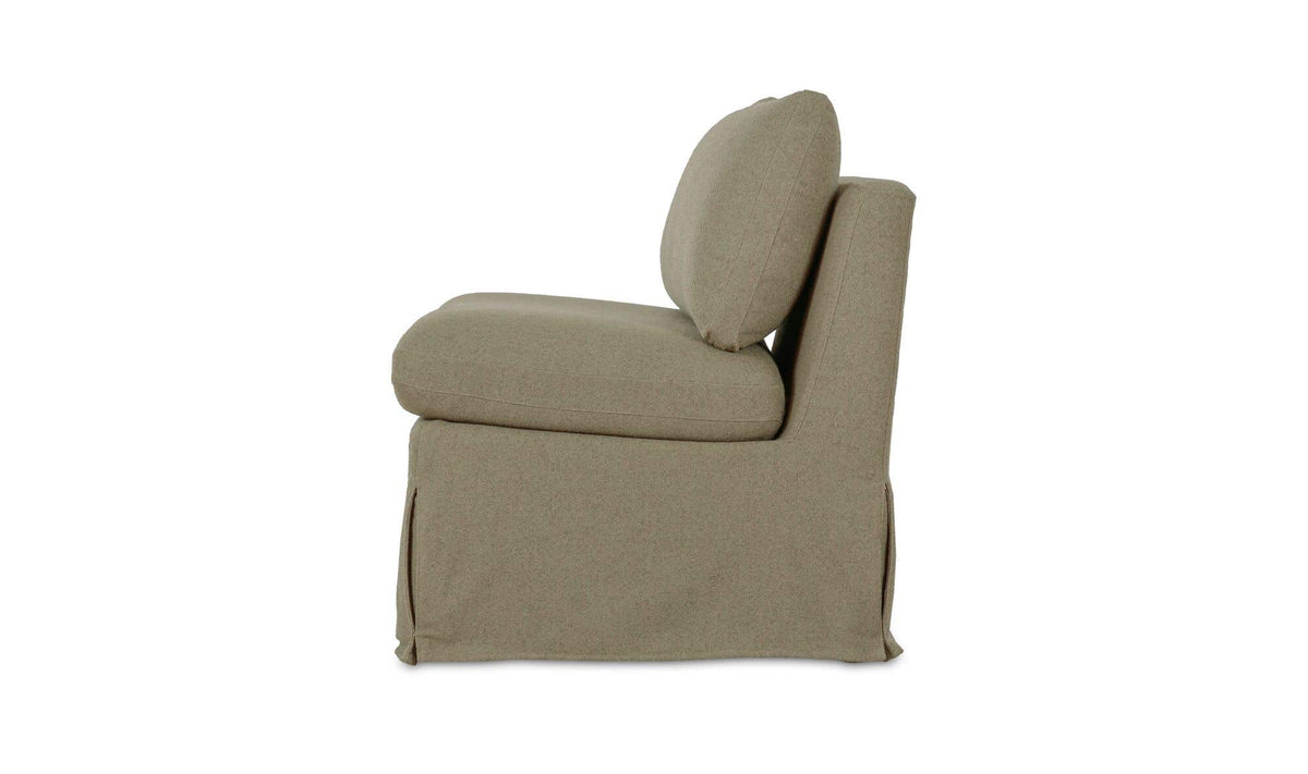 Fable Slipcover Dining Chair and Half Olive by Moe's Home Collection - view 9