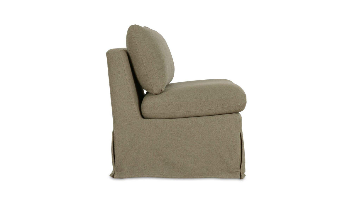 Fable Slipcover Dining Chair and Half Olive by Moe's Home Collection - view 5