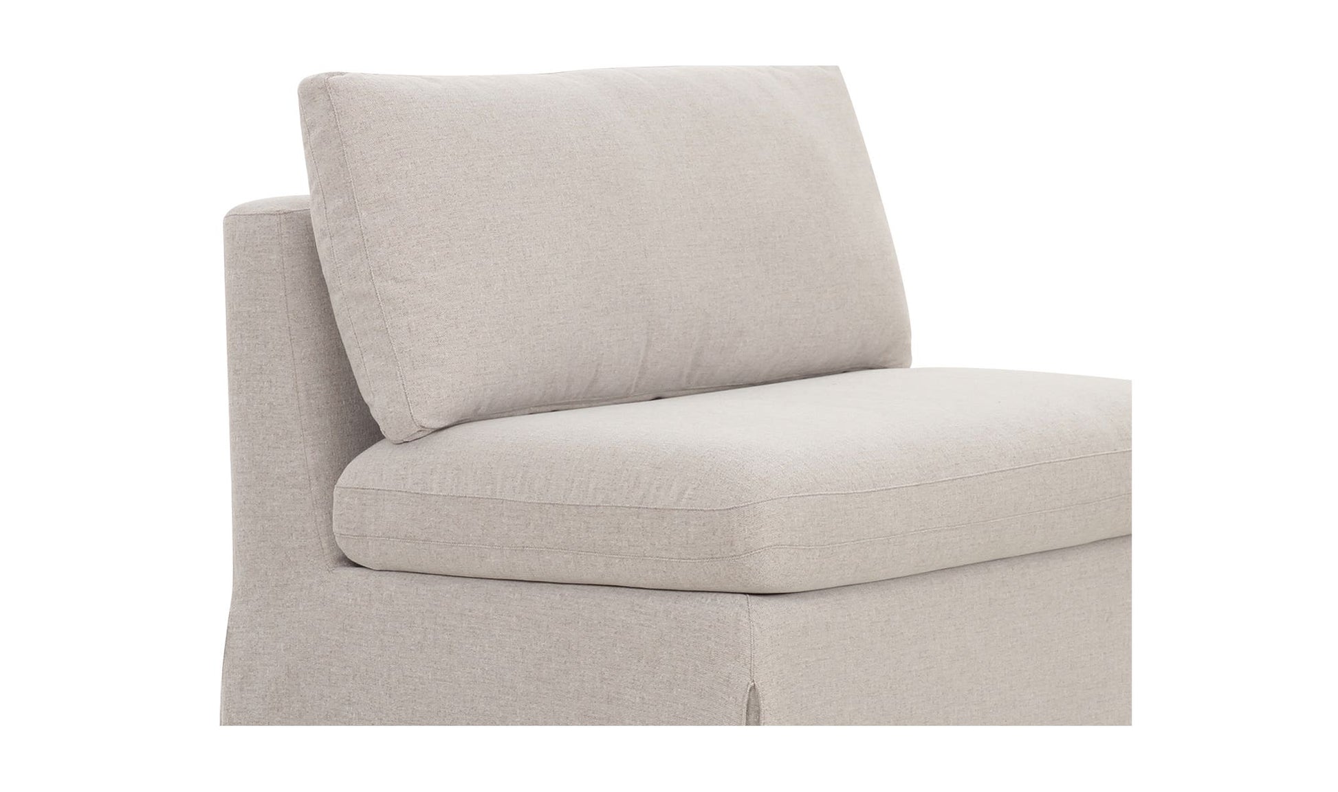 Fable Slipcover Dining Chair and Half Beige by Moe's Home Collection - view 9