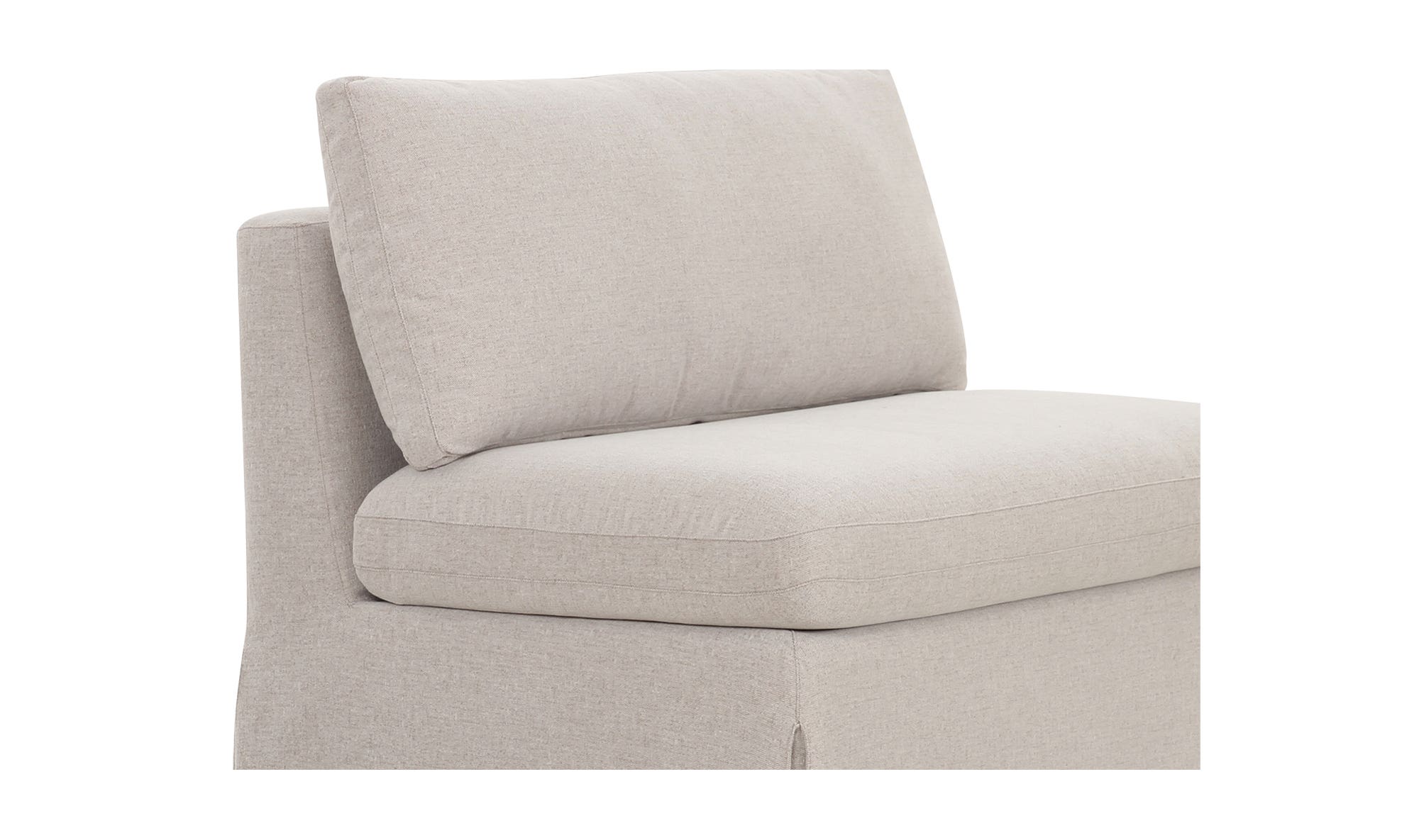Fable Slipcover Dining Chair and Half Beige by Moe's Home Collection - view 9