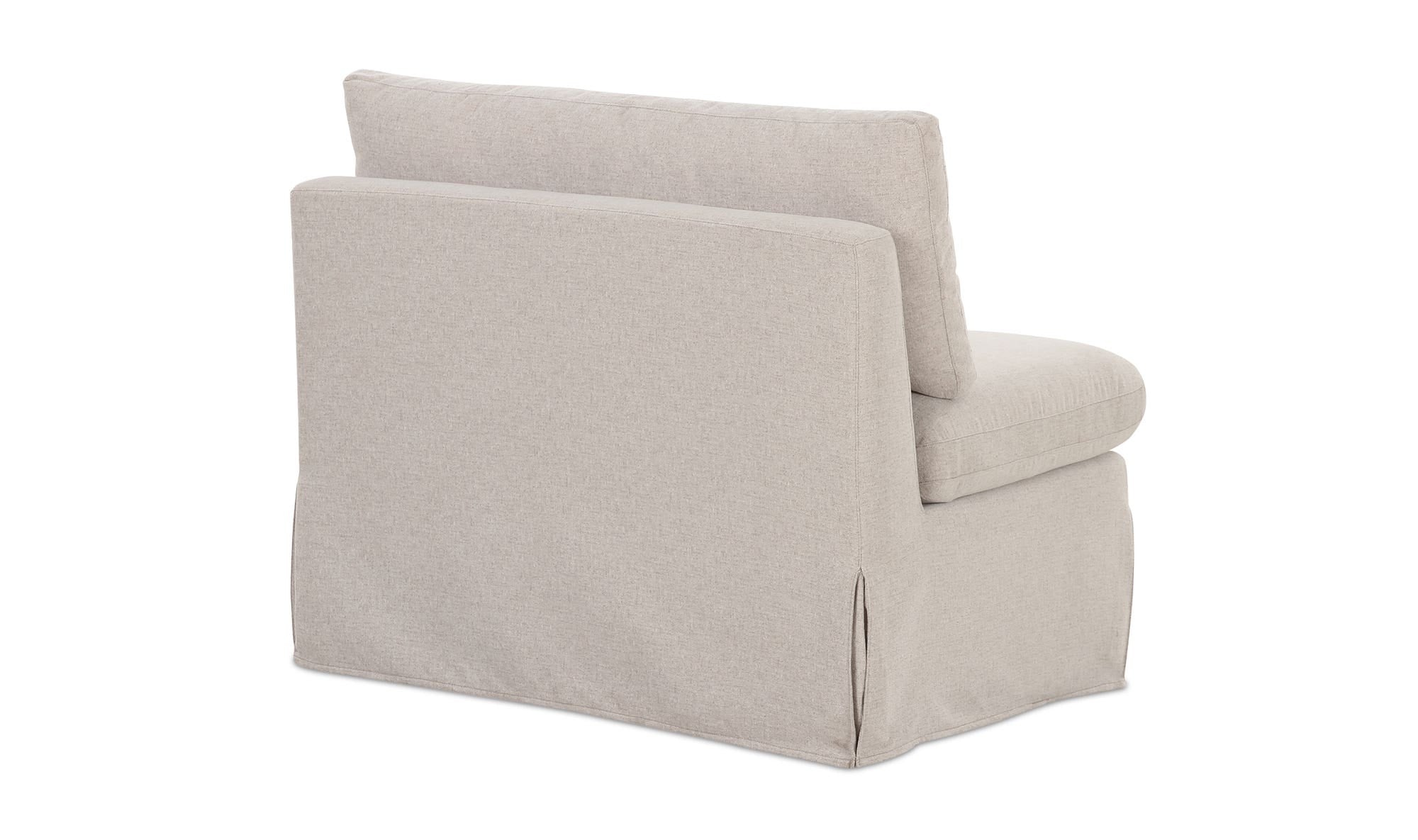 Fable Slipcover Dining Chair and Half Beige by Moe's Home Collection - view 7